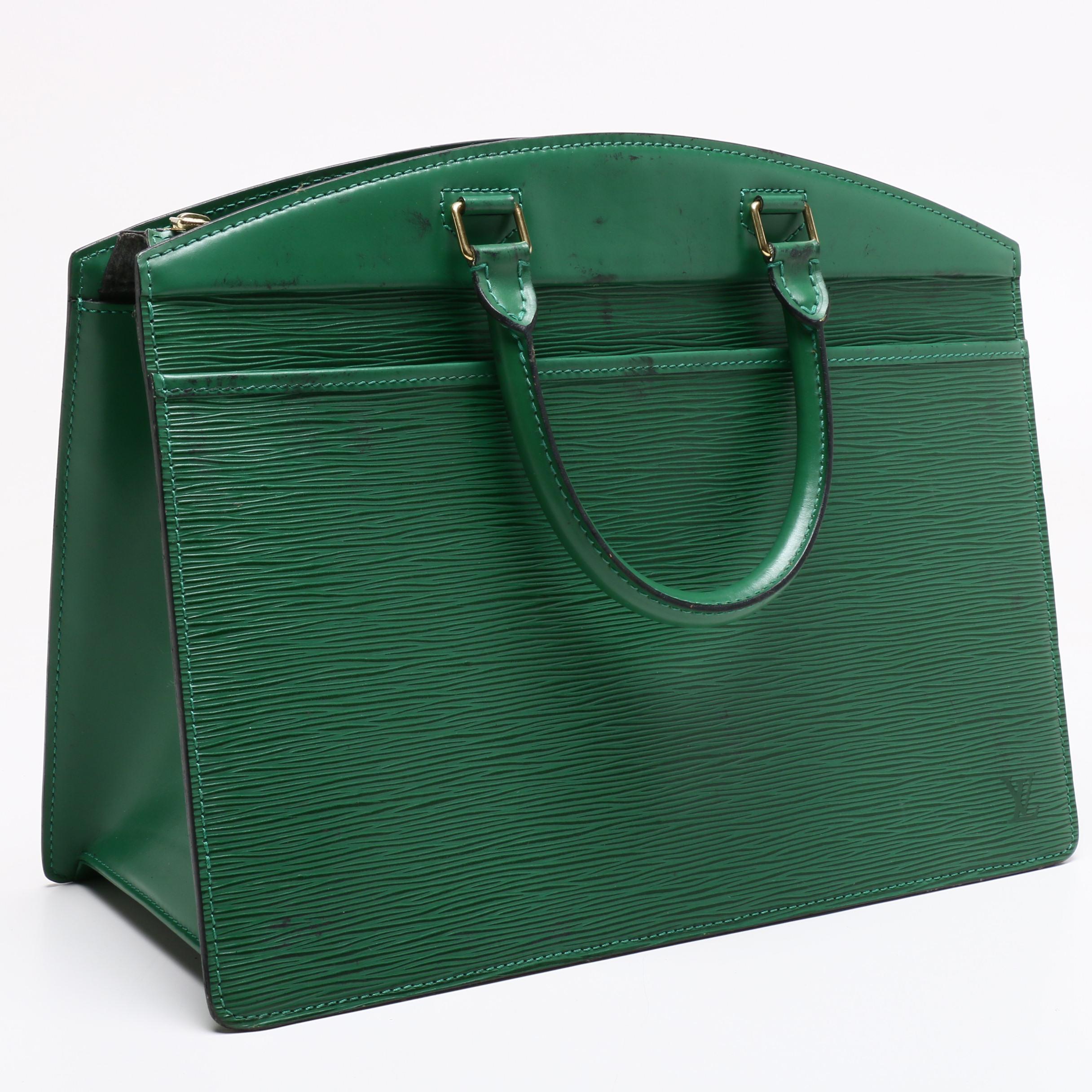 Louis Vuitton Borneo Green EPI Leather Riviera Tote Bag
