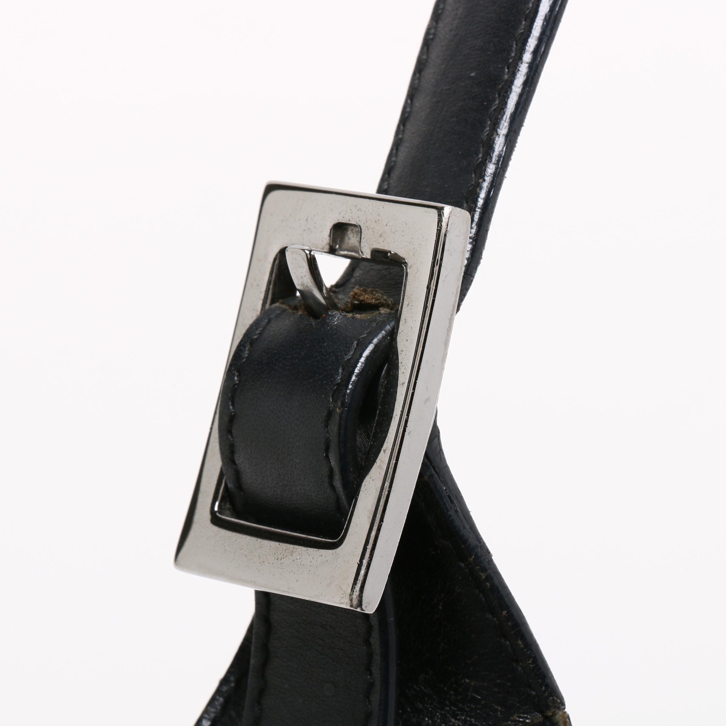 Gucci Black GG Canvas and Leather Jackie Bag