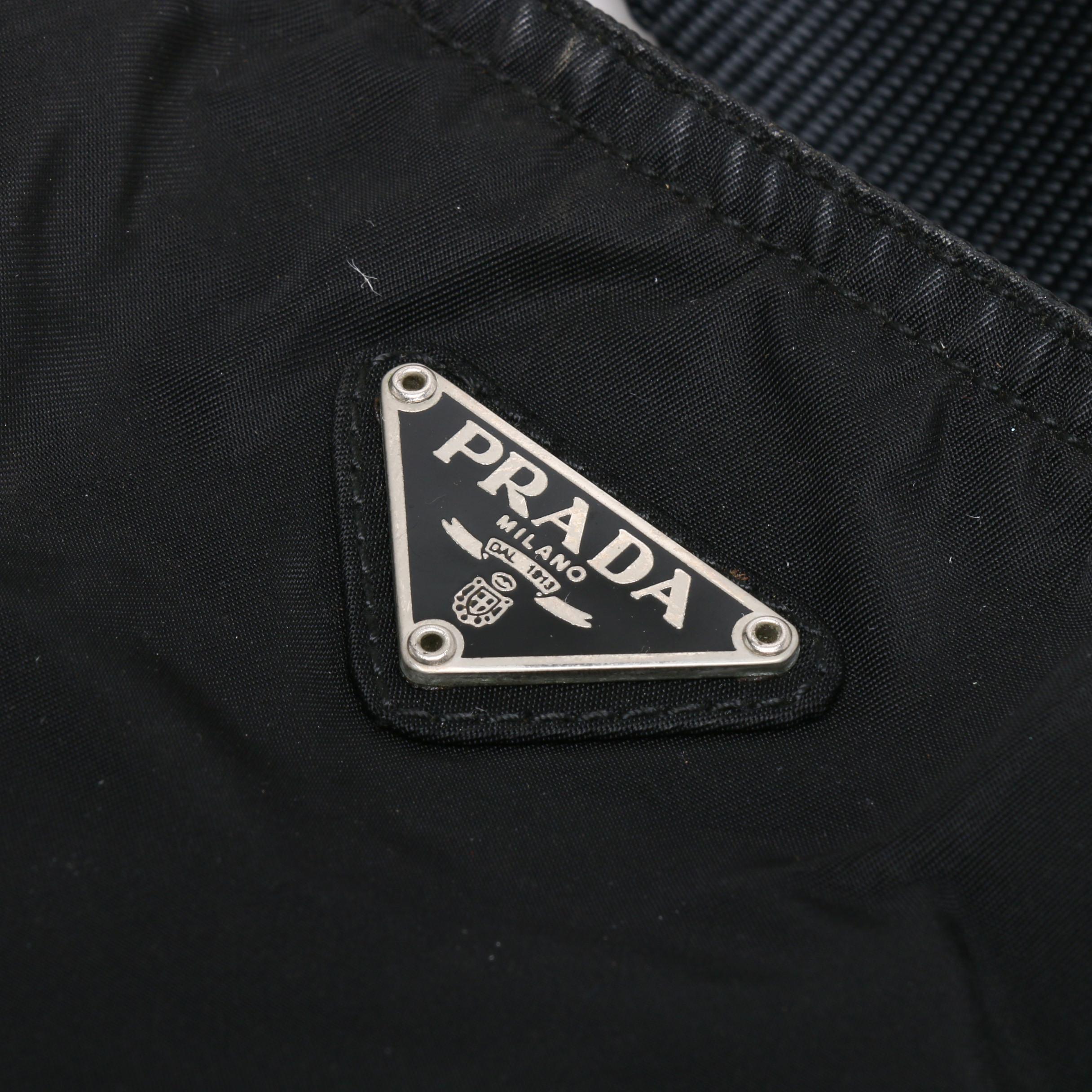 Prada Black Tessuto Nylon Shoulder Bag