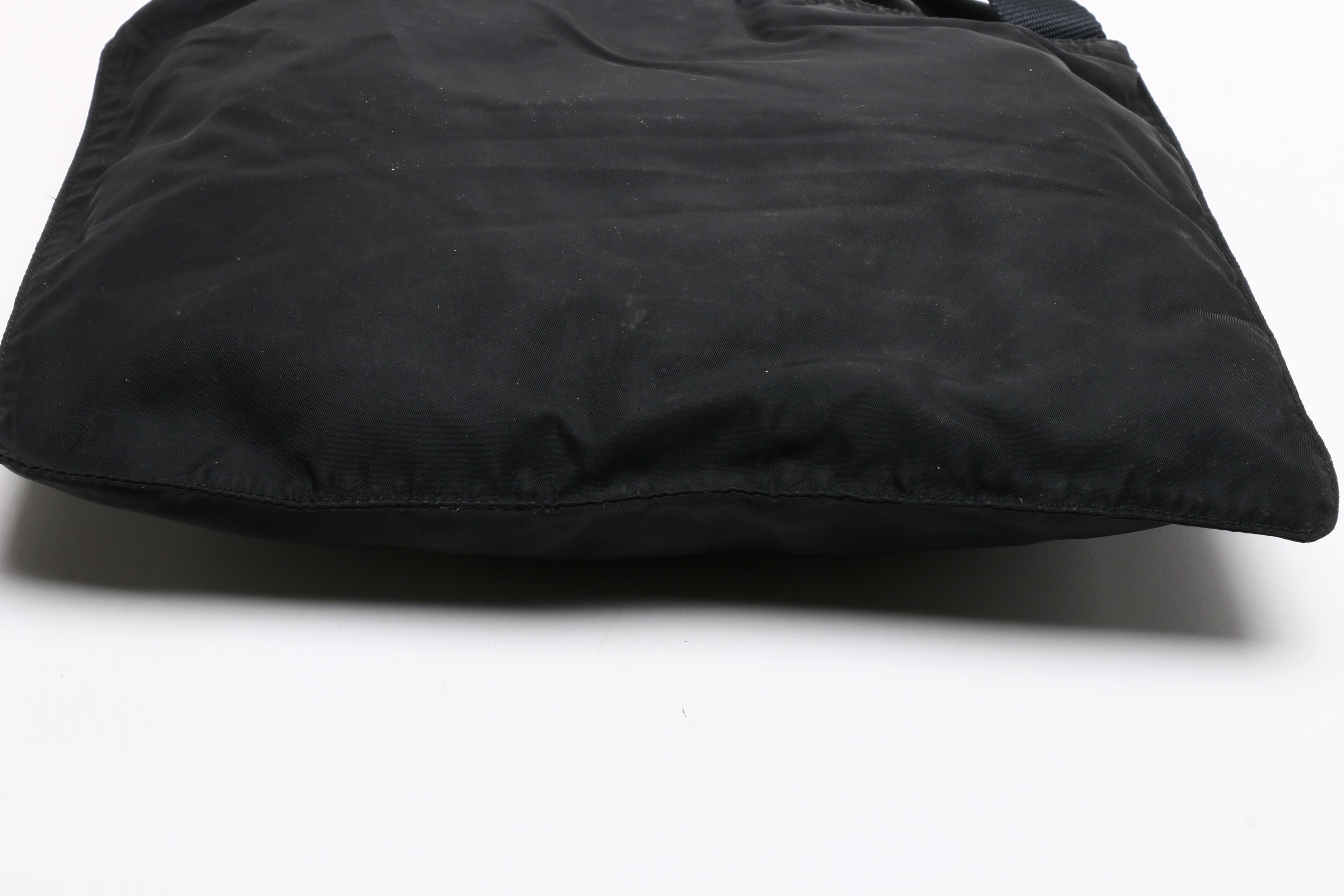 Prada Black Tessuto Nylon Shoulder Bag