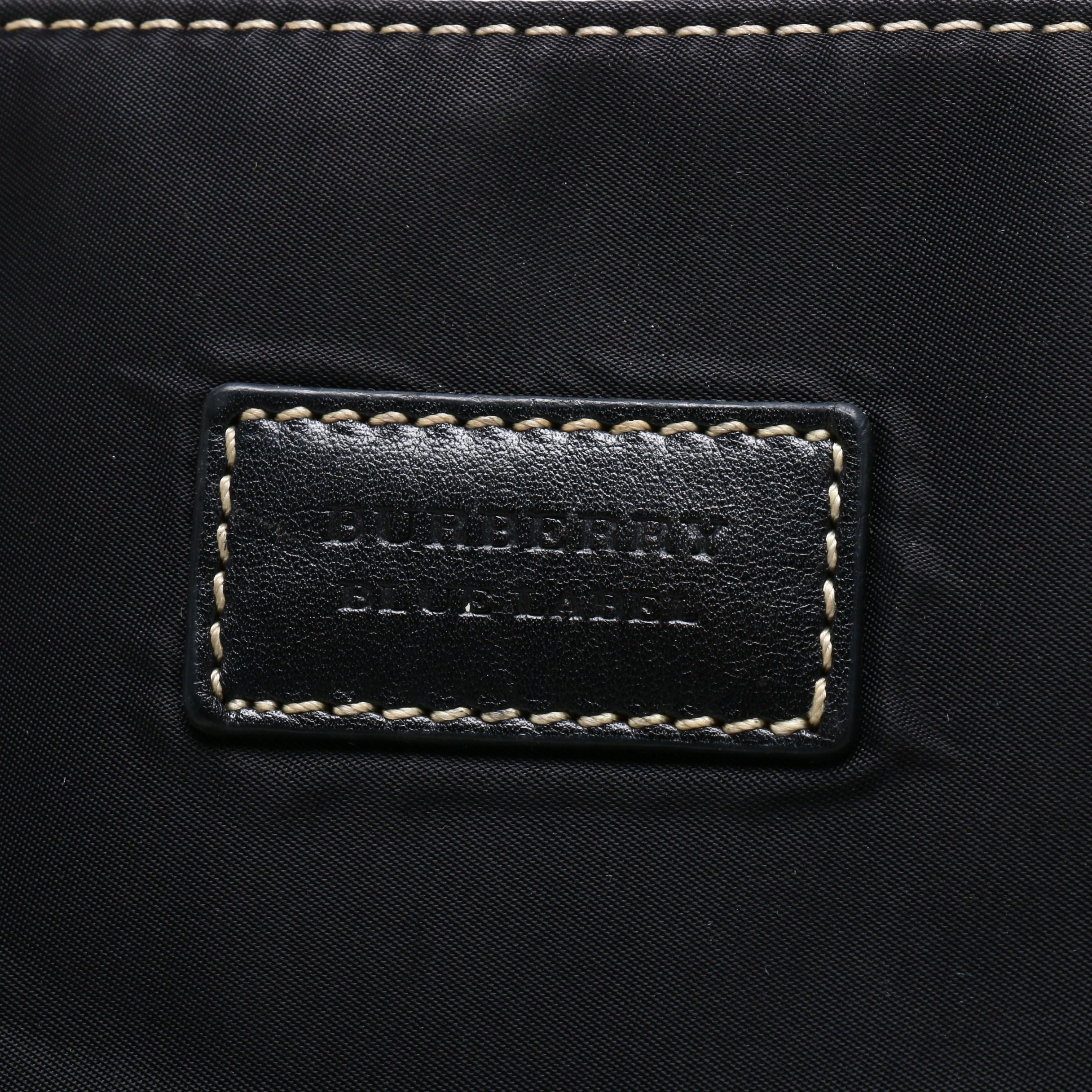 Burberry London Blue Label Black Nylon Tote