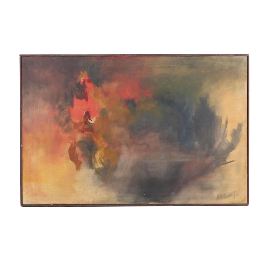 1960 Abstract Oil Painting