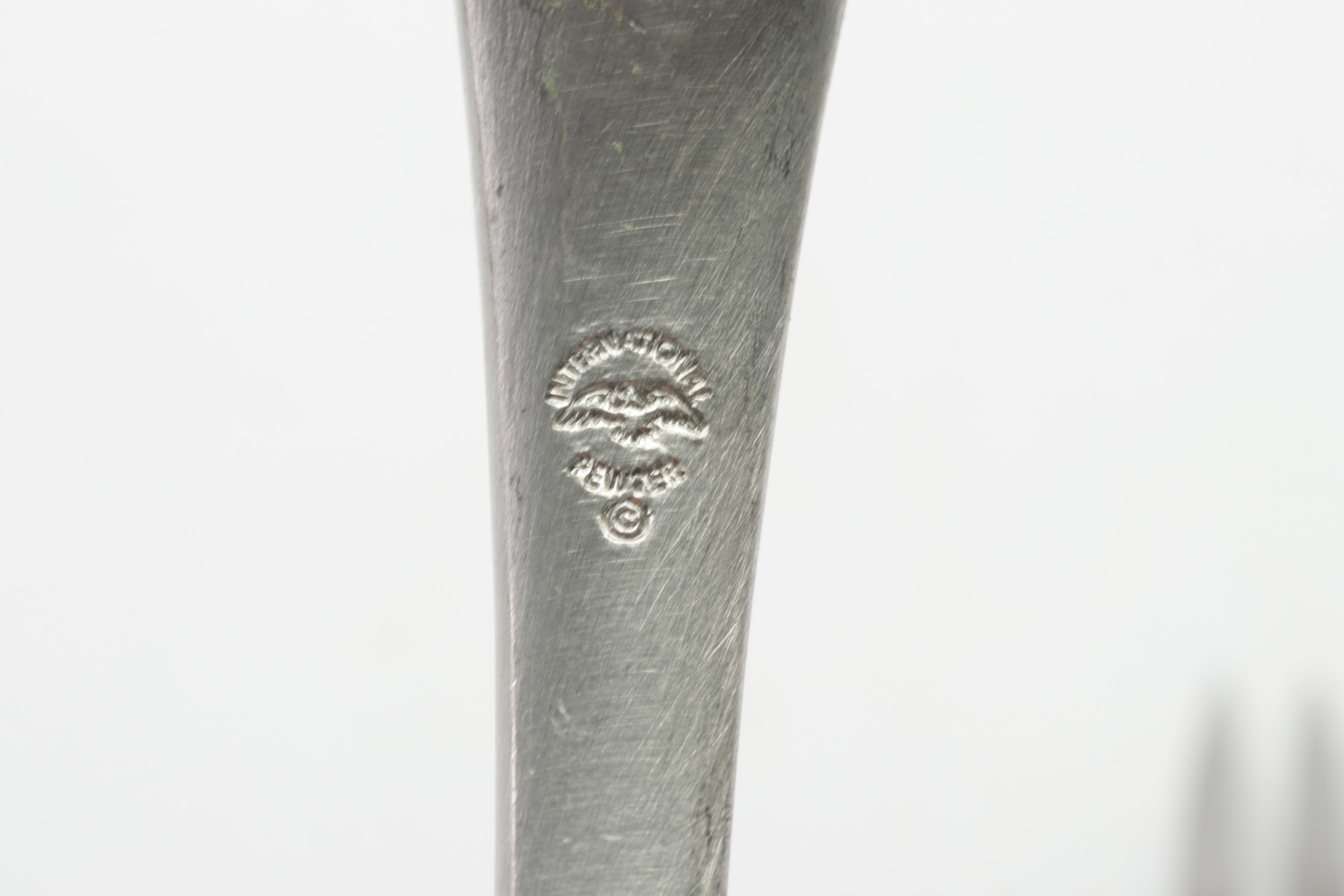 International Pewter Flatware and Napkin Bands