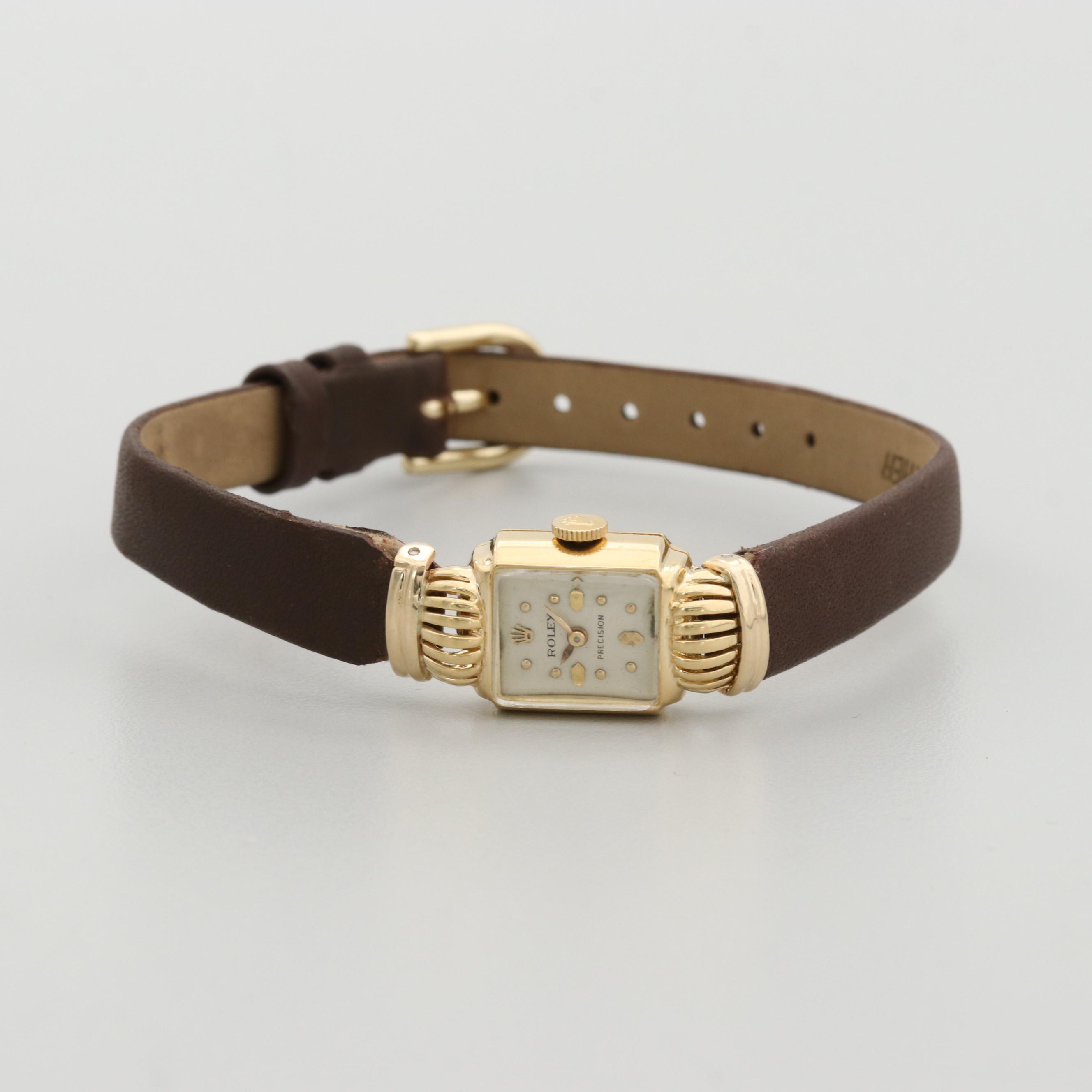 Vintage Rolex 18K Yellow Gold Fancy Lug Cocktail Watch