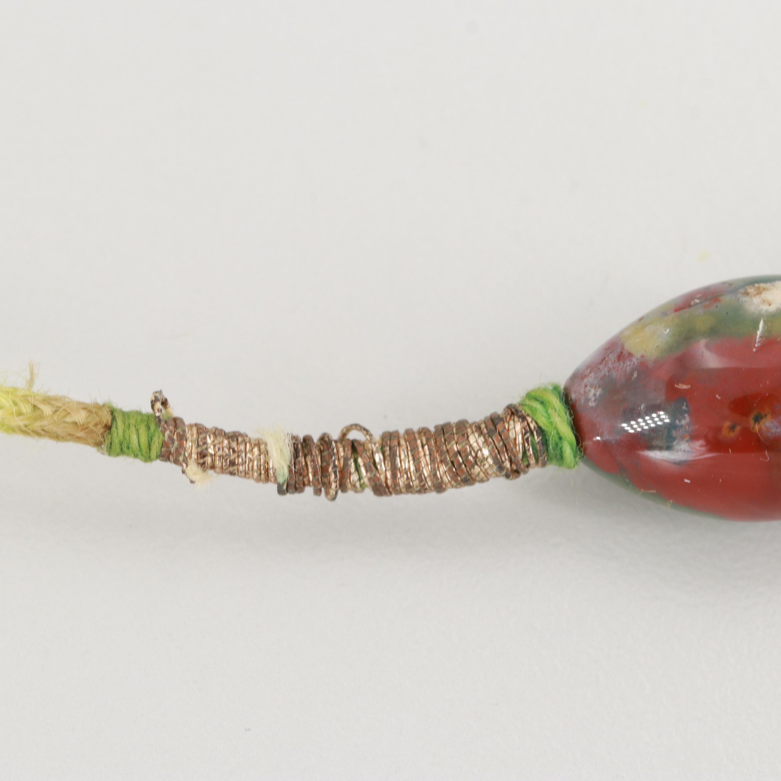 Hand Knotted Jasper Beaded Necklace