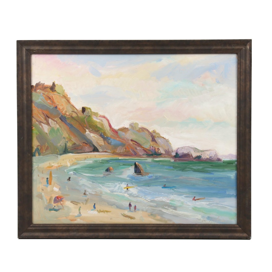 Lauren Hartman Oil Painting "Rodeo Beach"