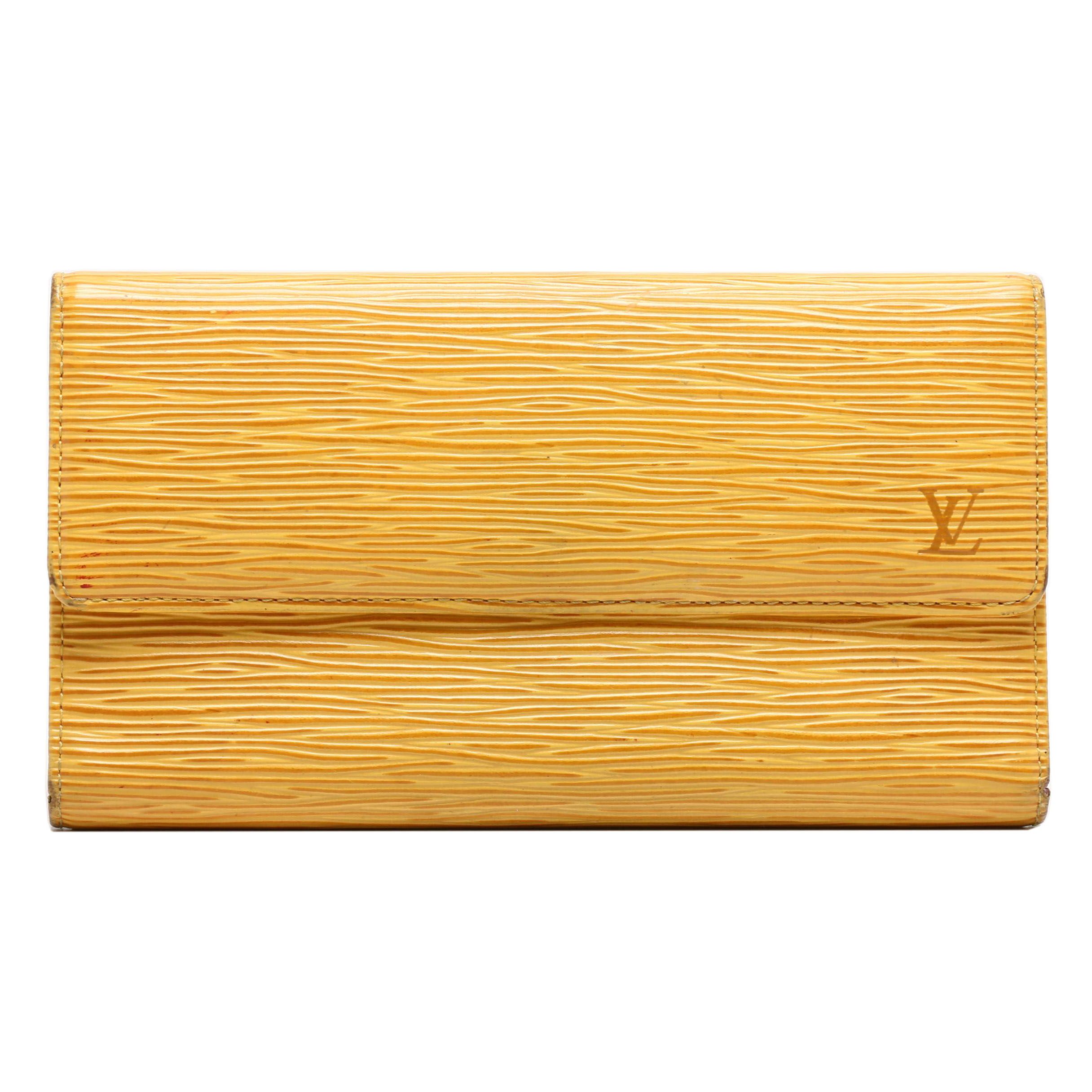 Louis Vuitton Tassil Yellow Epi Leather Porte Tresor International Wallet