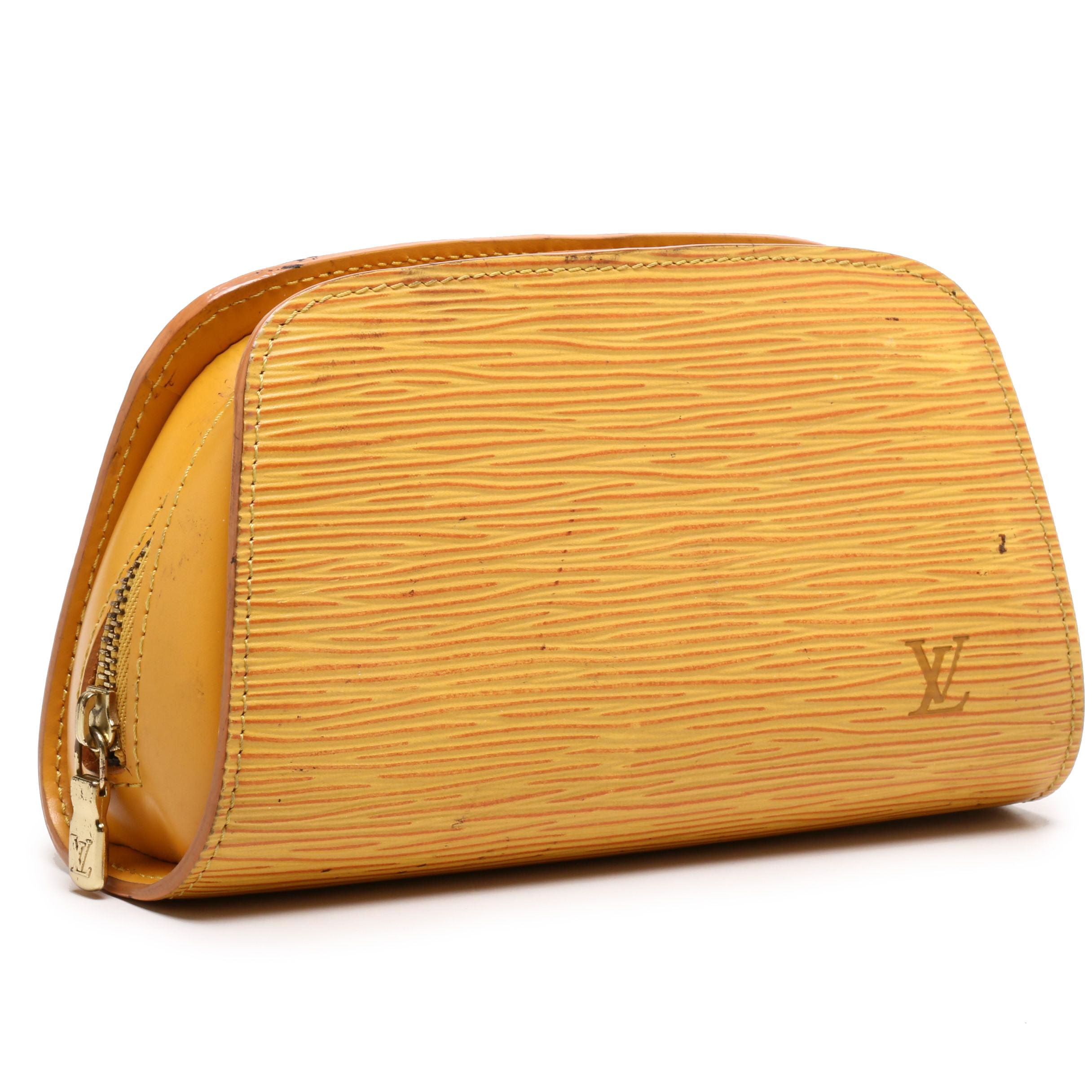 Louis Vuitton Tassil Yellow Epi Leather Cosmetic Pouch