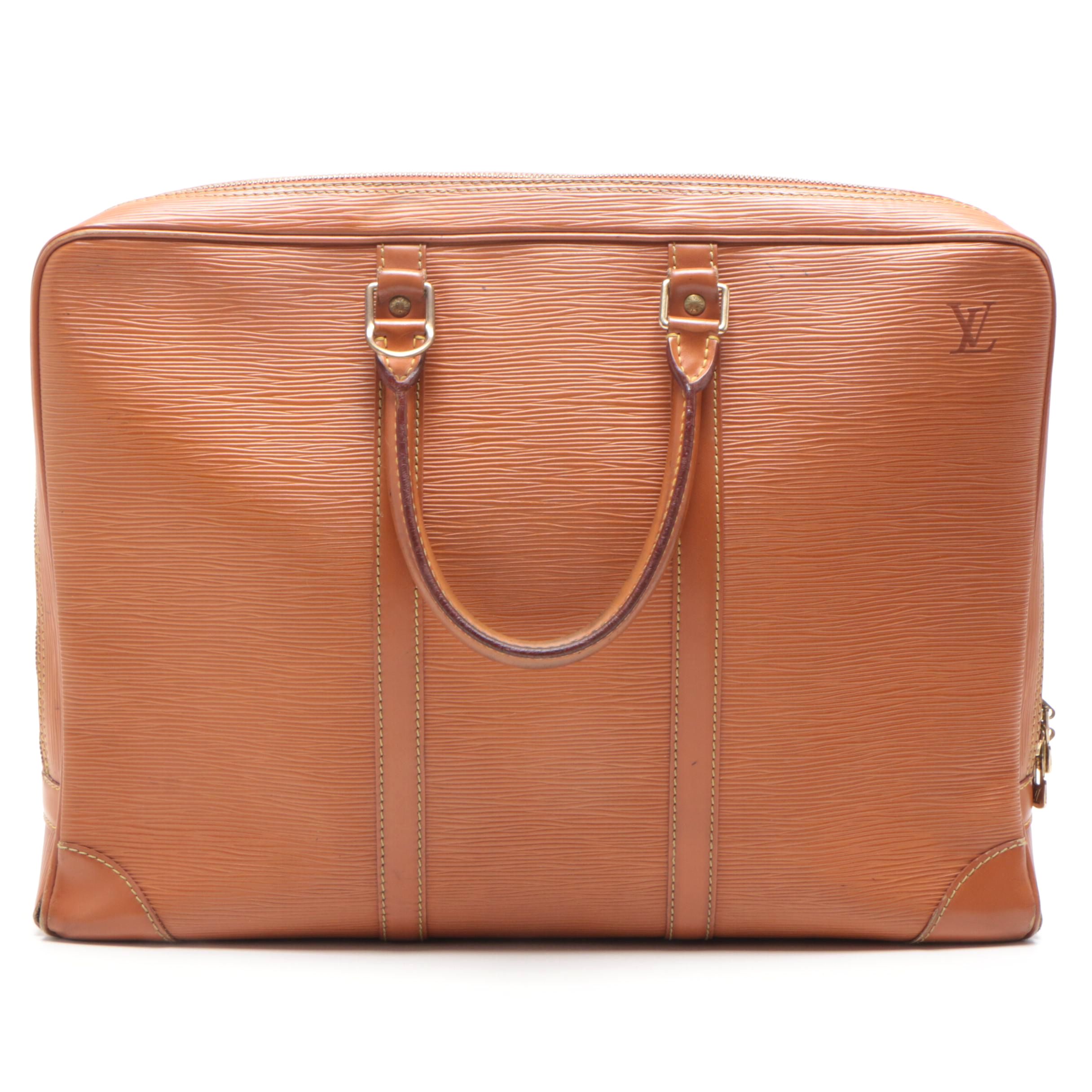 Louis Vuitton Cipango Gold Epi Leather Porte-Documents Voyage Briefcase