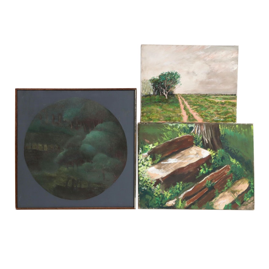 Forest and Country Landscape Oil Paintings