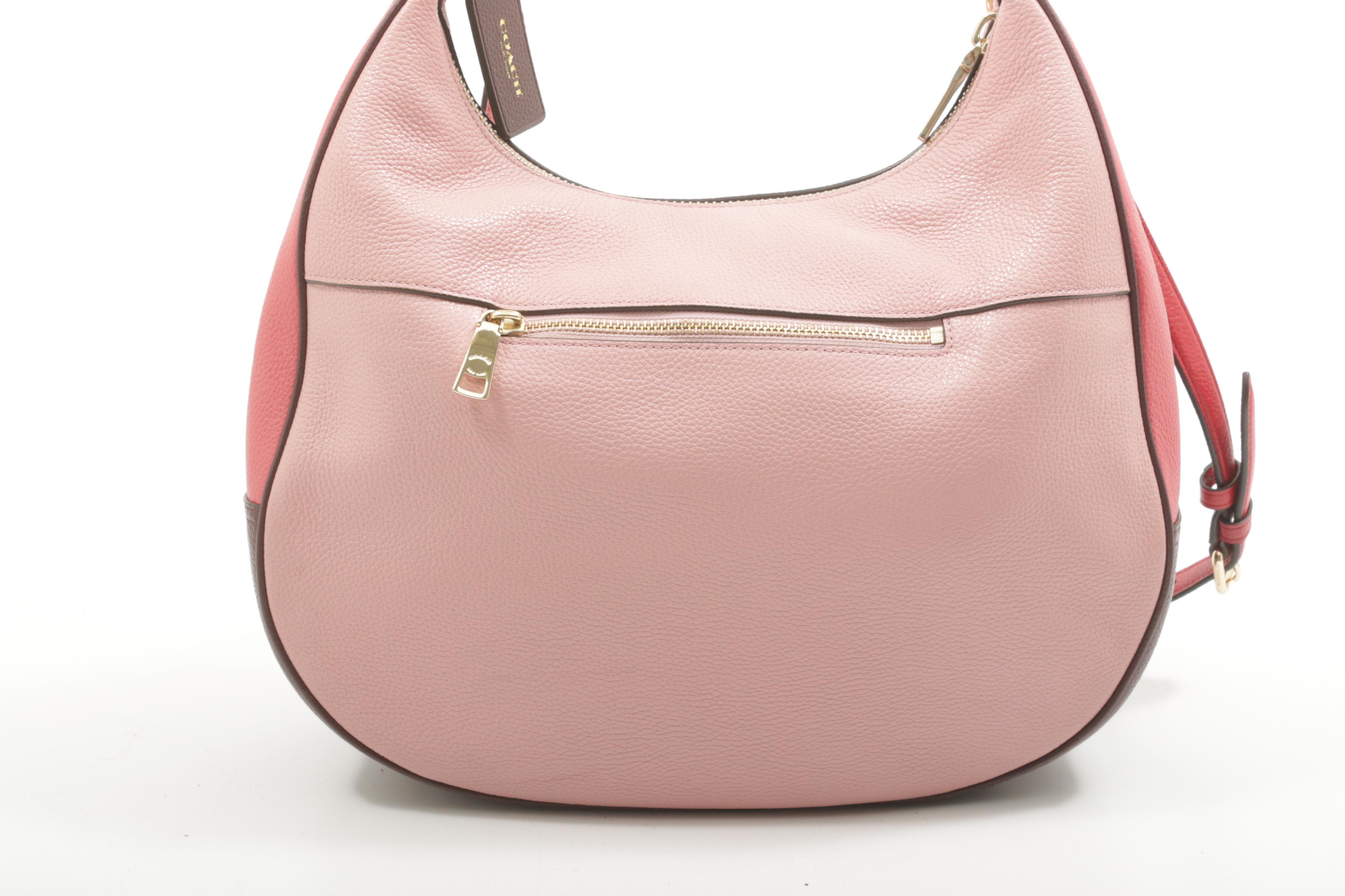 Coach Harley Convertible Hobo Bag in Multicolor Colorblock Pebbled Leather