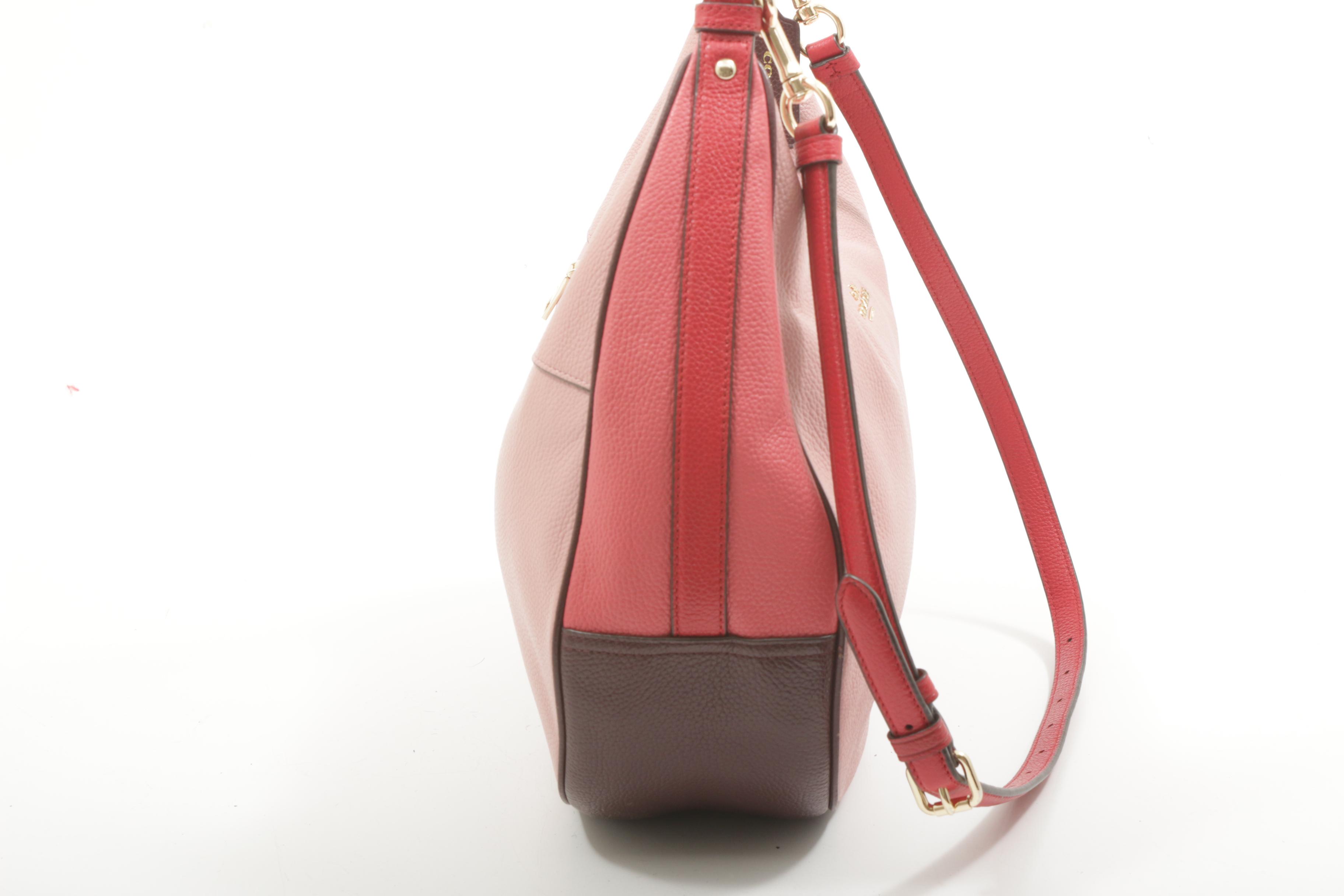 Coach Harley Convertible Hobo Bag in Multicolor Colorblock Pebbled Leather