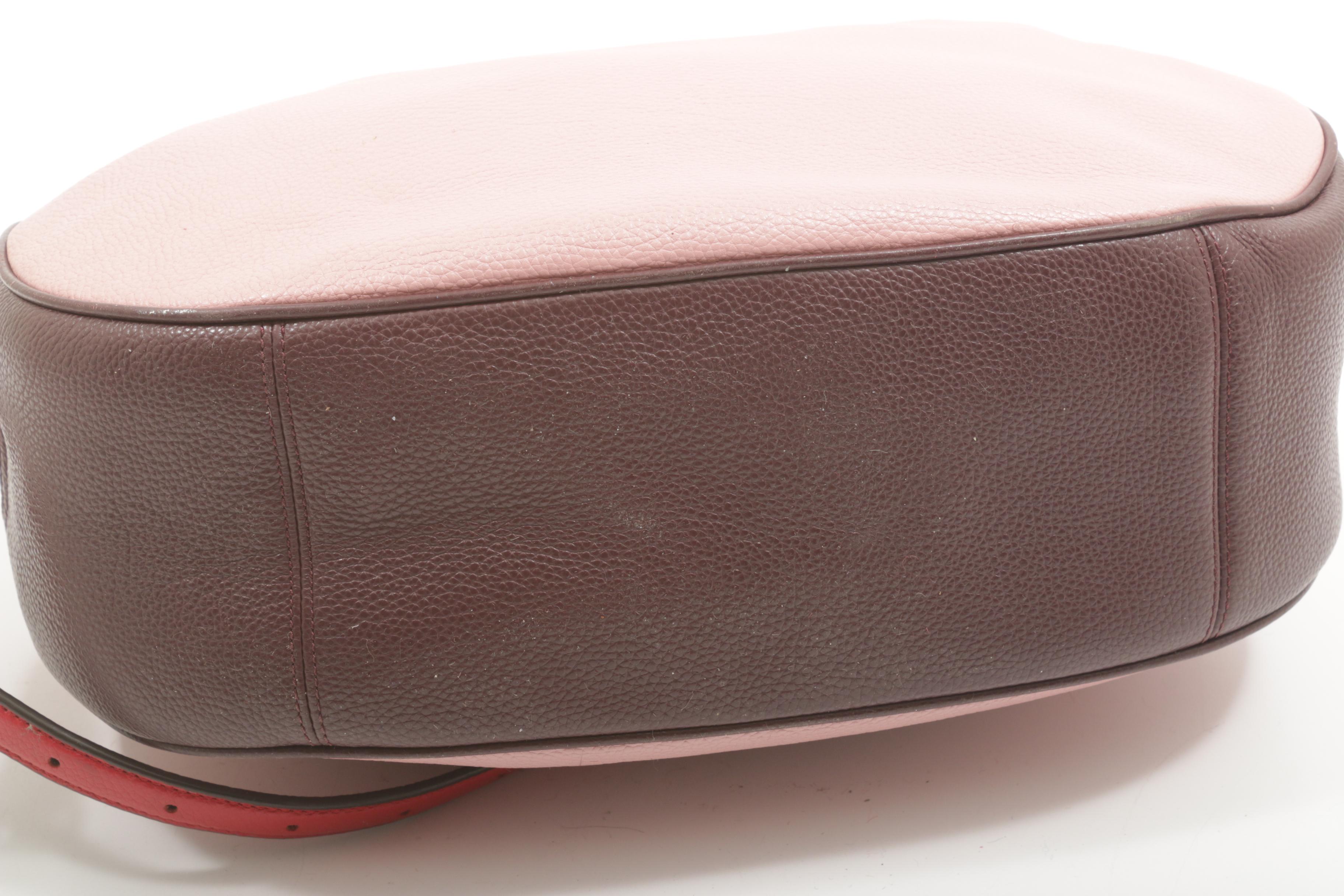 Coach Harley Convertible Hobo Bag in Multicolor Colorblock Pebbled Leather