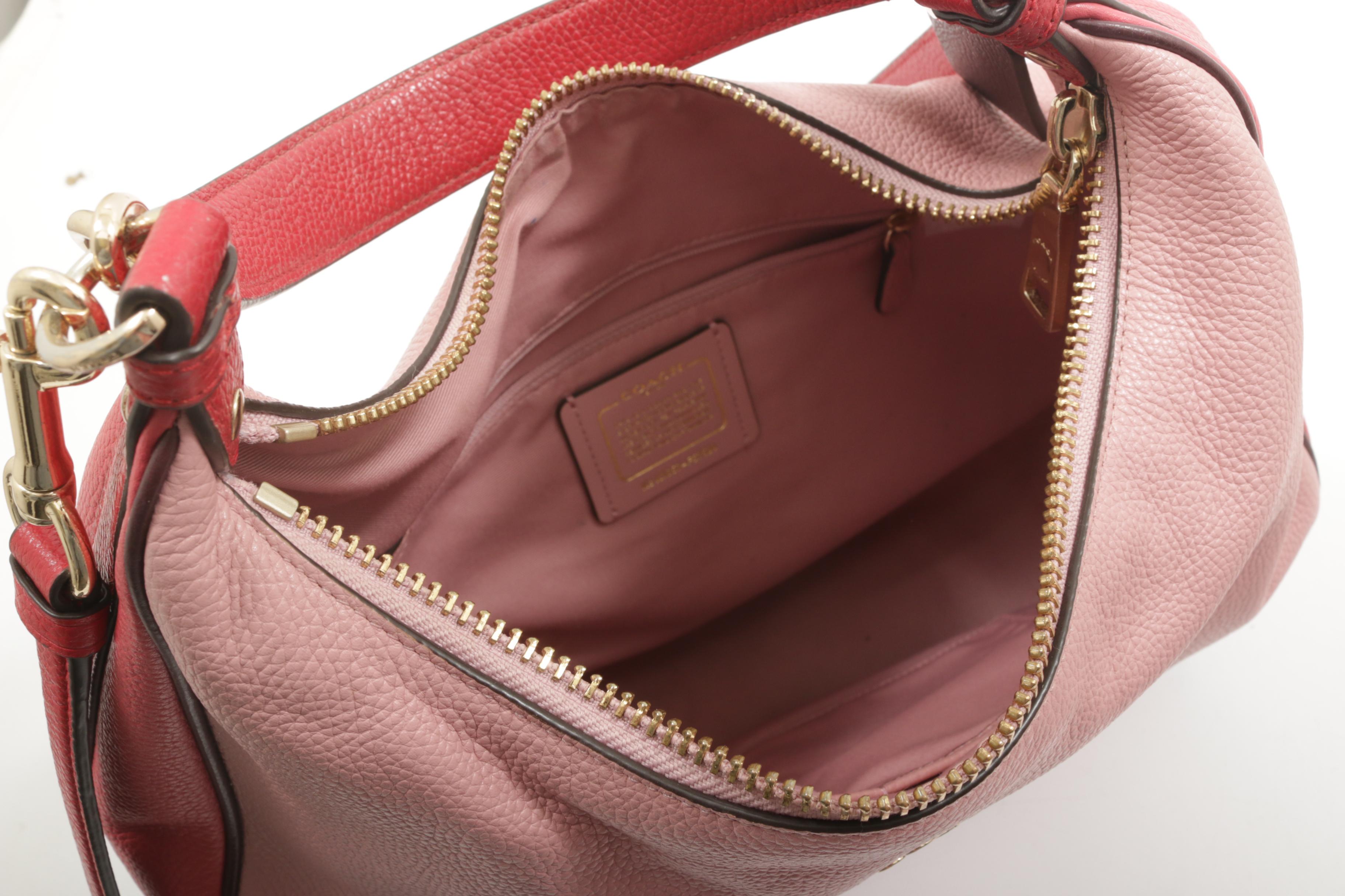 Coach Harley Convertible Hobo Bag in Multicolor Colorblock Pebbled Leather