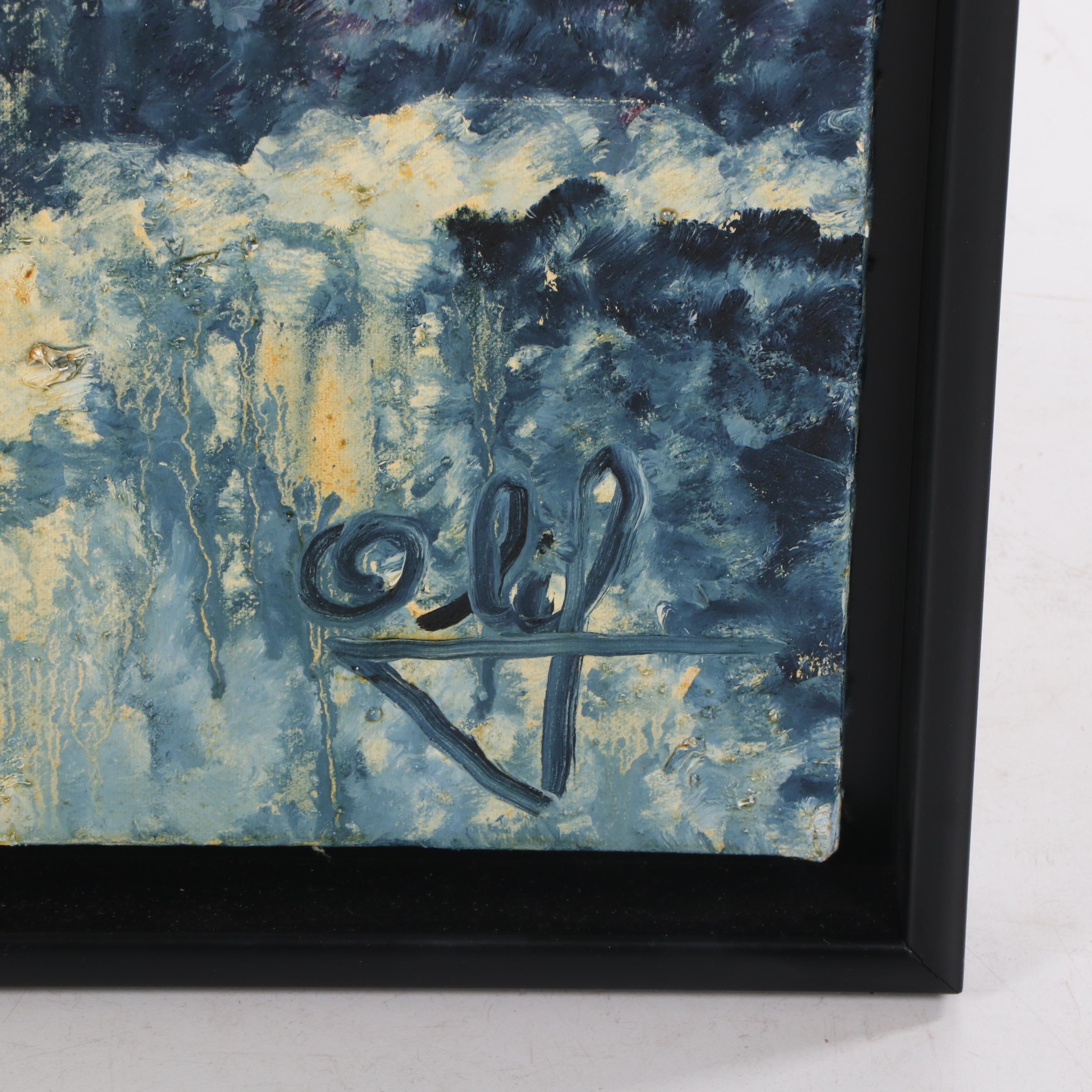 Olif Venters Oil Painting "Warsaw Ghetto 2"