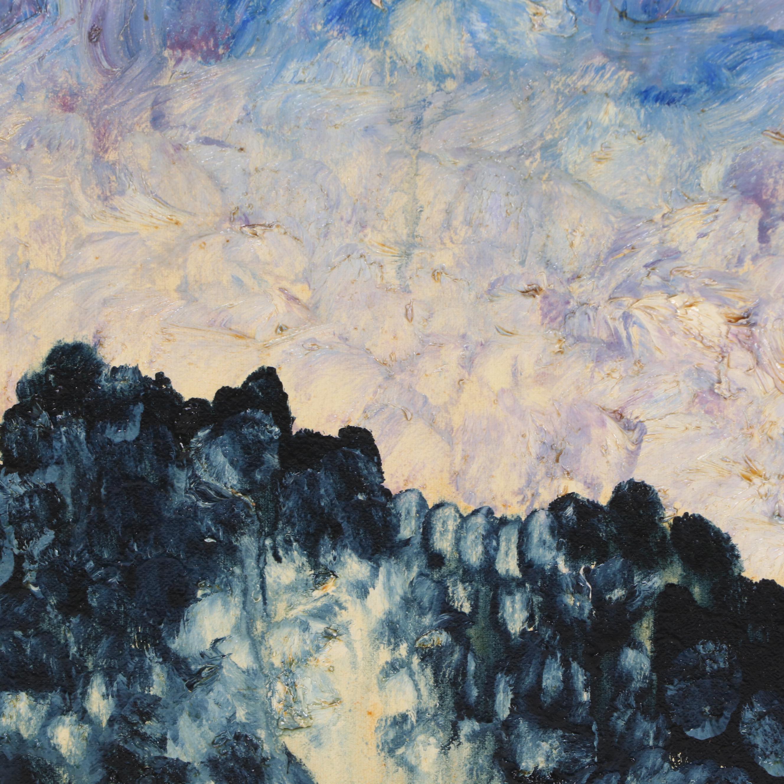 Olif Venters Oil Painting "Warsaw Ghetto 2"