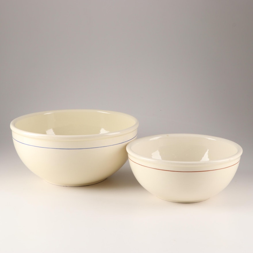 Miali California Pottery Mixing Bowls, Early to Mid 20th Century