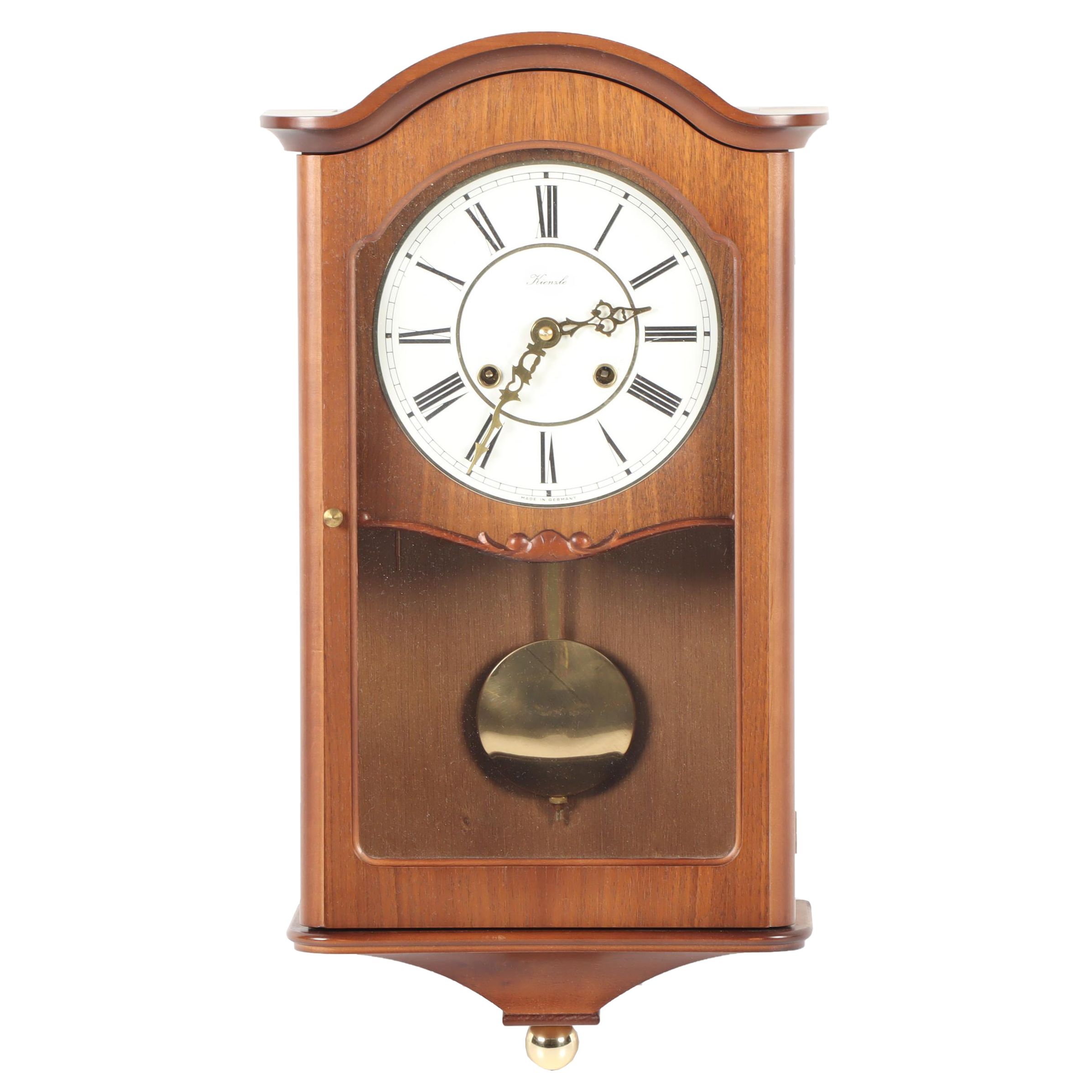 German Kienzle Pendulum Wall Clock, Mid to Late 20th Century