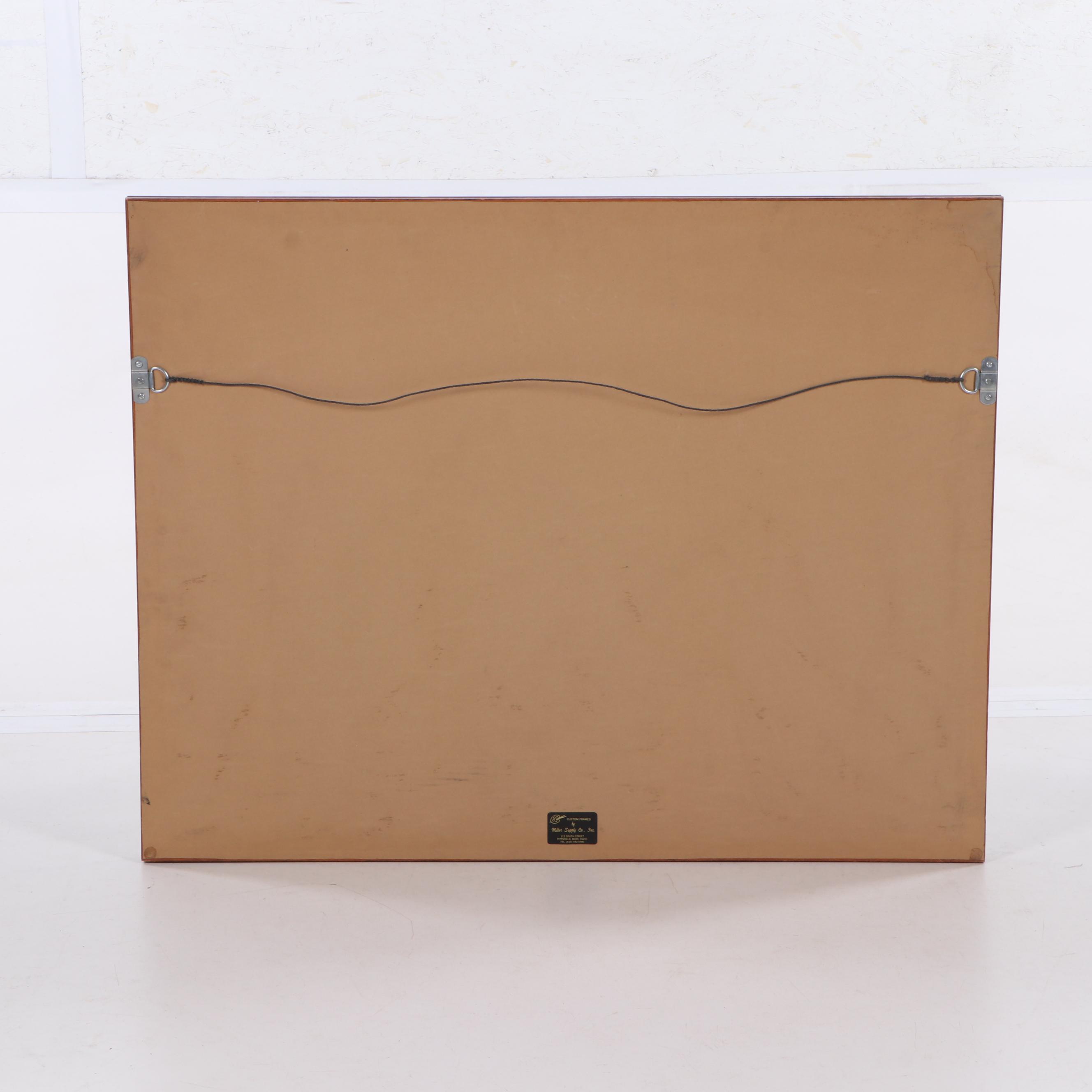 Thomas Hirata Offset Lithograph of a Fox in the Snow, 1983