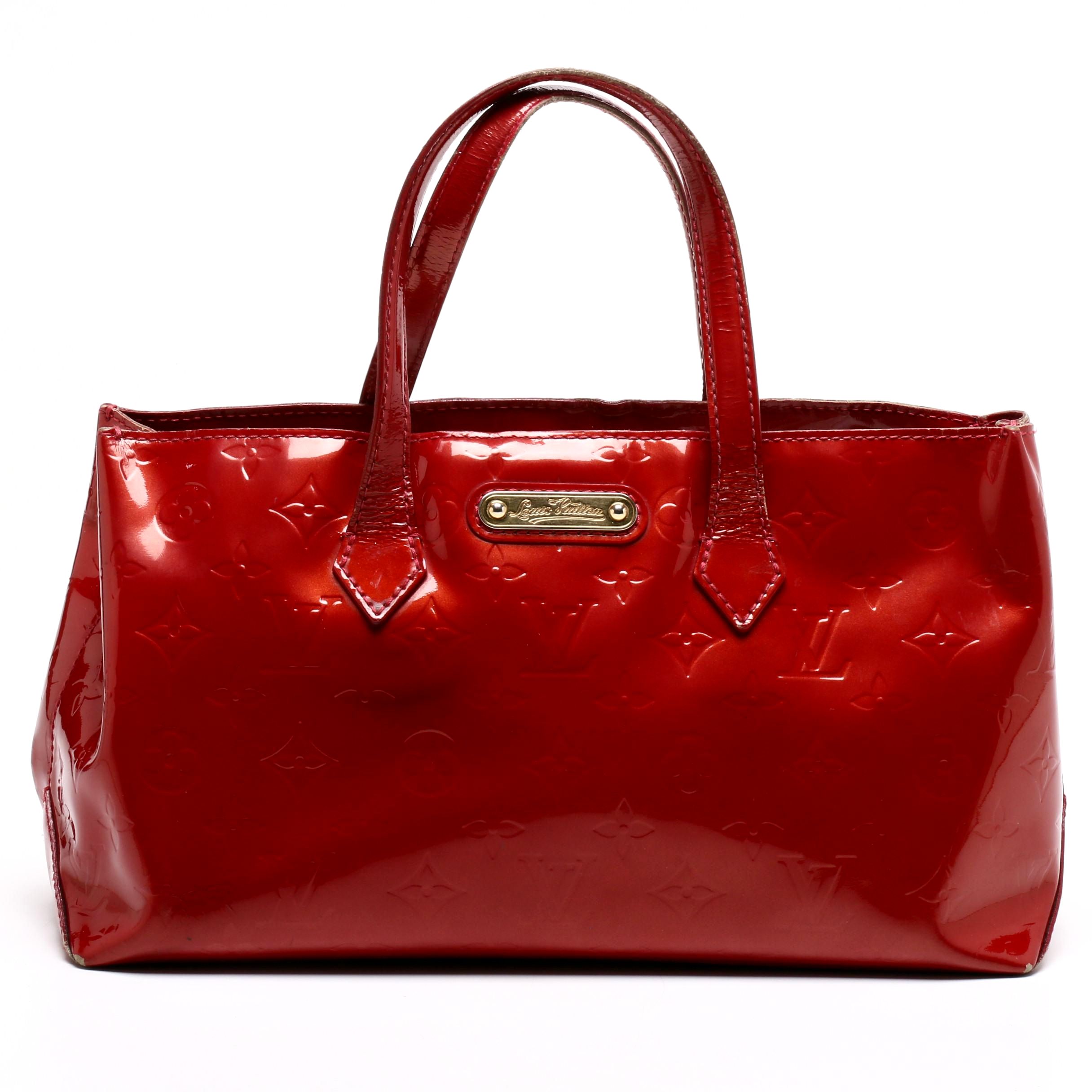 Louis Vuitton Pomme D'Amour Wilshire Monogram Vernis Leather PM Bag
