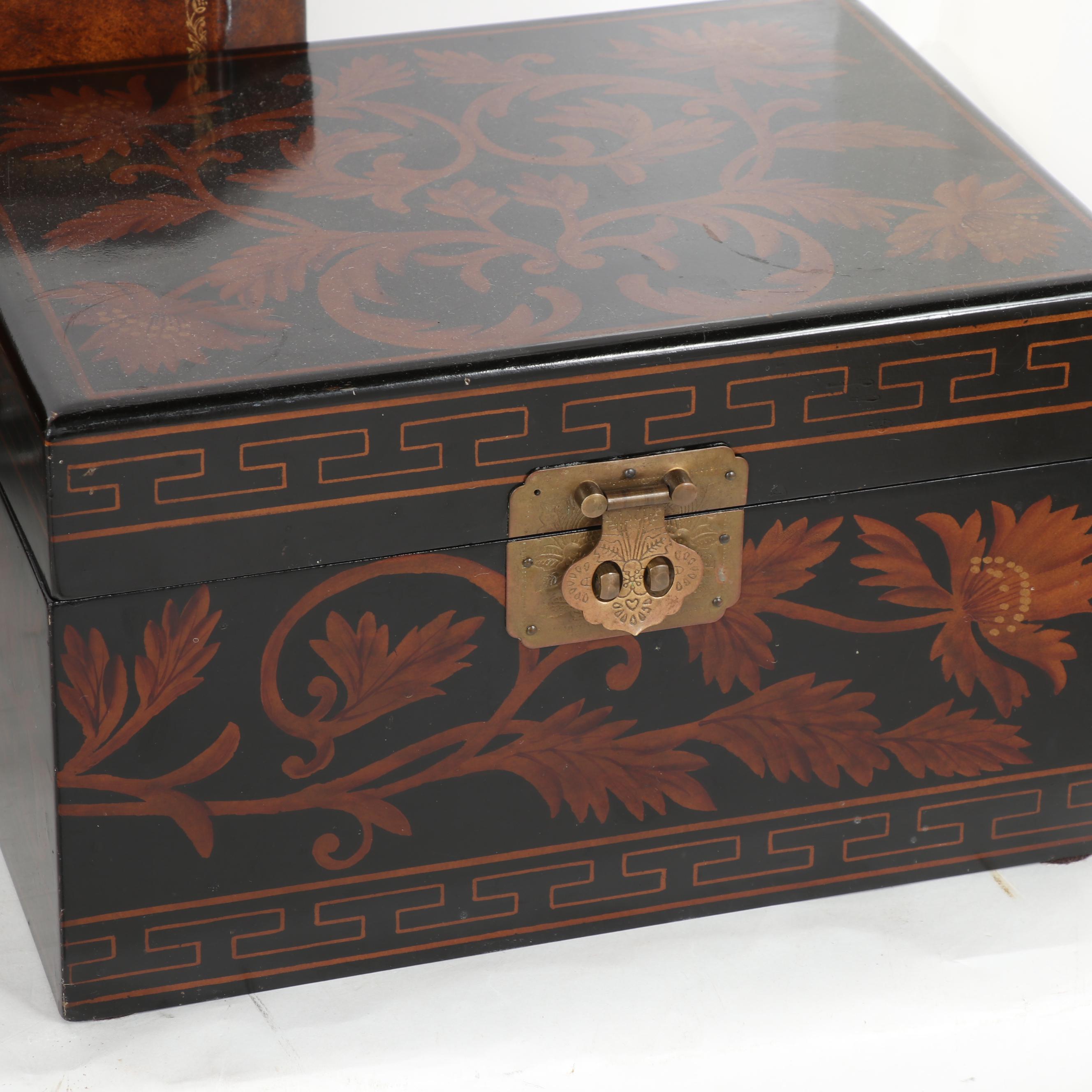 Maitland-Smith Coromandel Box and Other Wooden Boxes