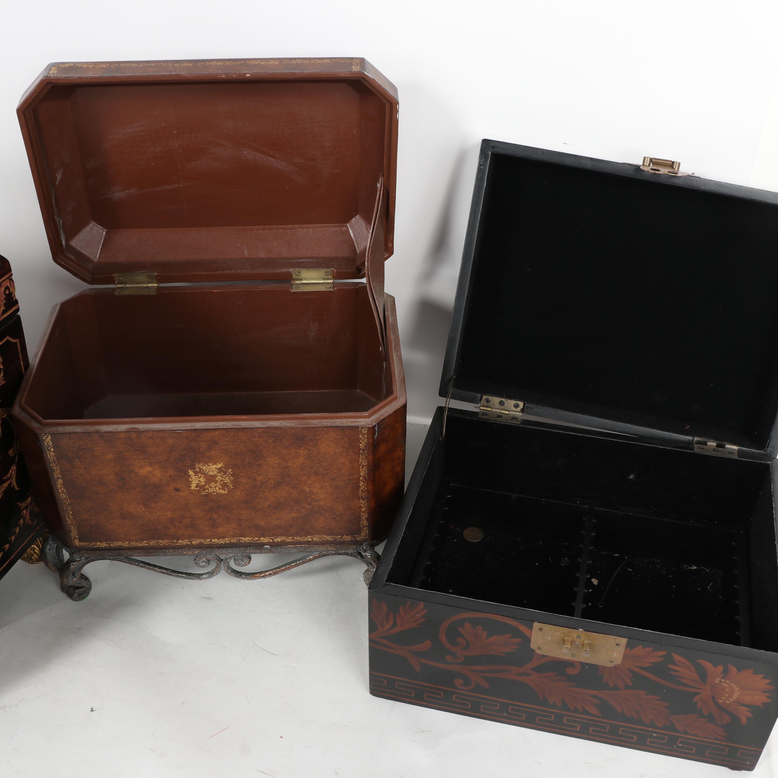 Maitland-Smith Coromandel Box and Other Wooden Boxes