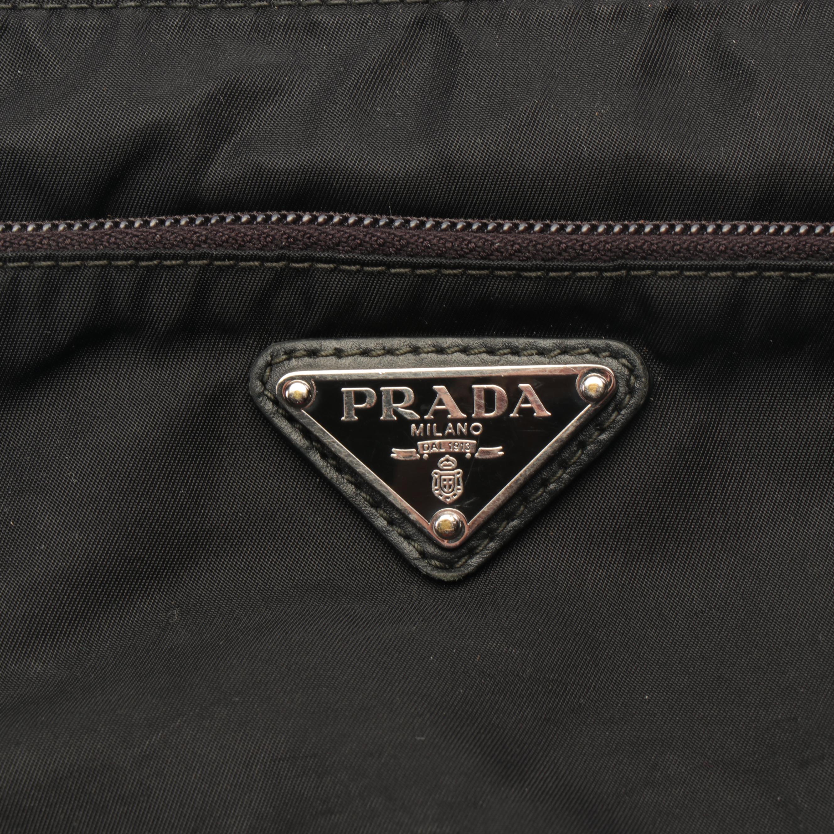 Prada Black Tessuto Nylon Crossbody Bag