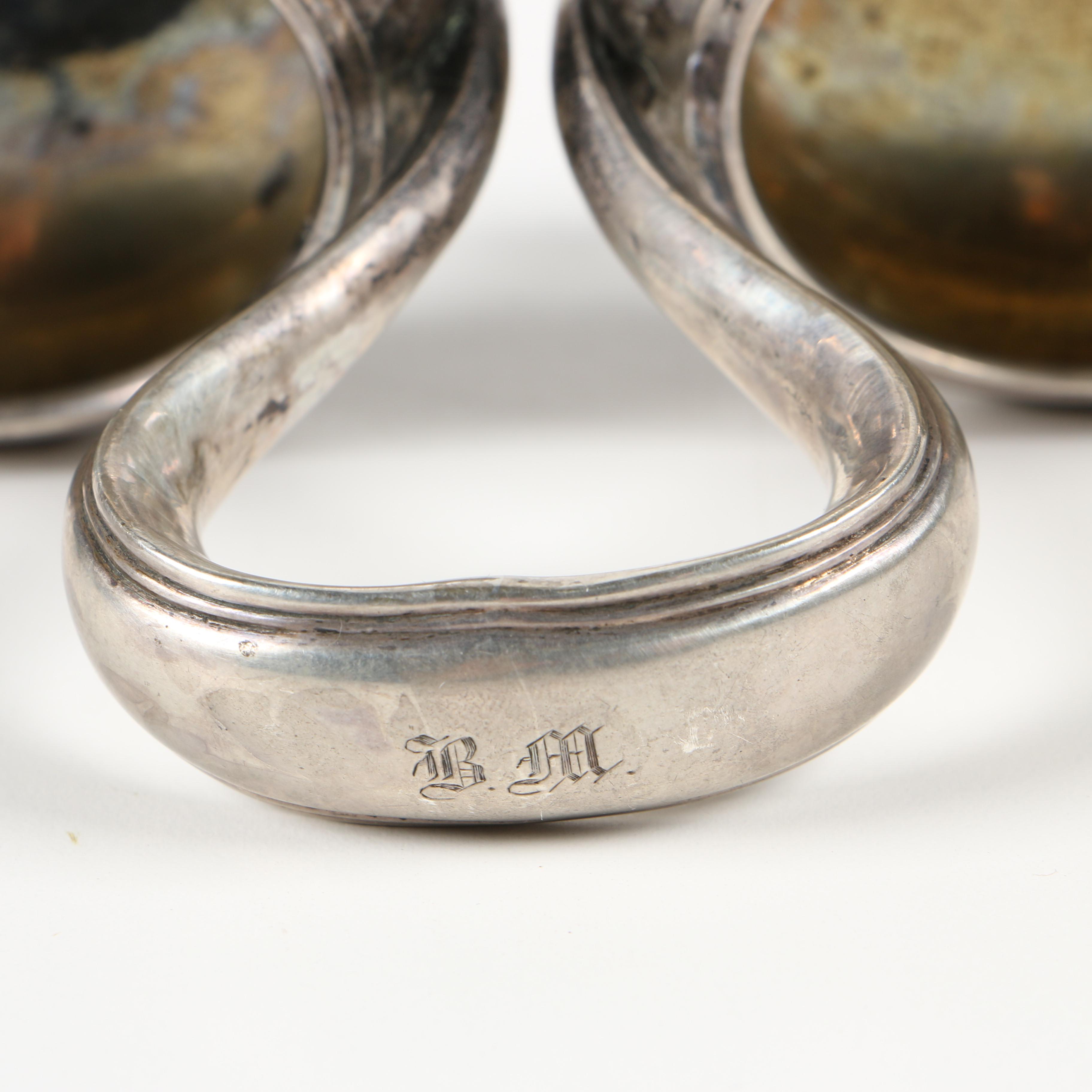 German 800 Silver Double Salt Dip from Berlin, 1854–1863