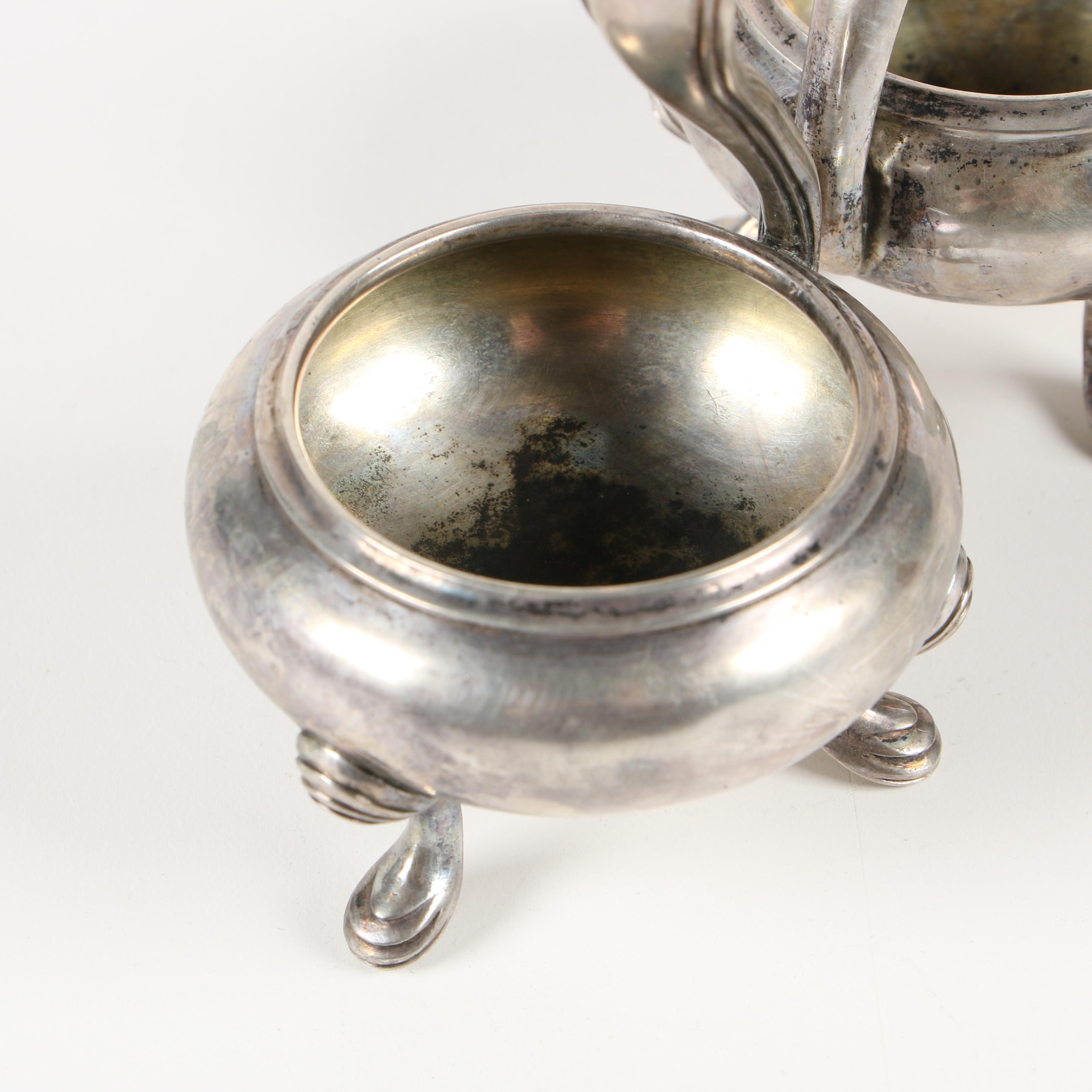 German 800 Silver Double Salt Dip from Berlin, 1854–1863