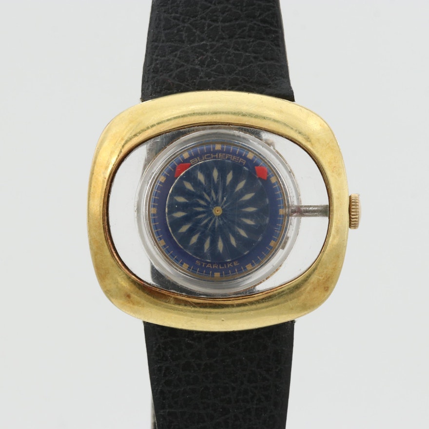 Bucherer Starlike Wristwatch With Kaleidoscope Dial