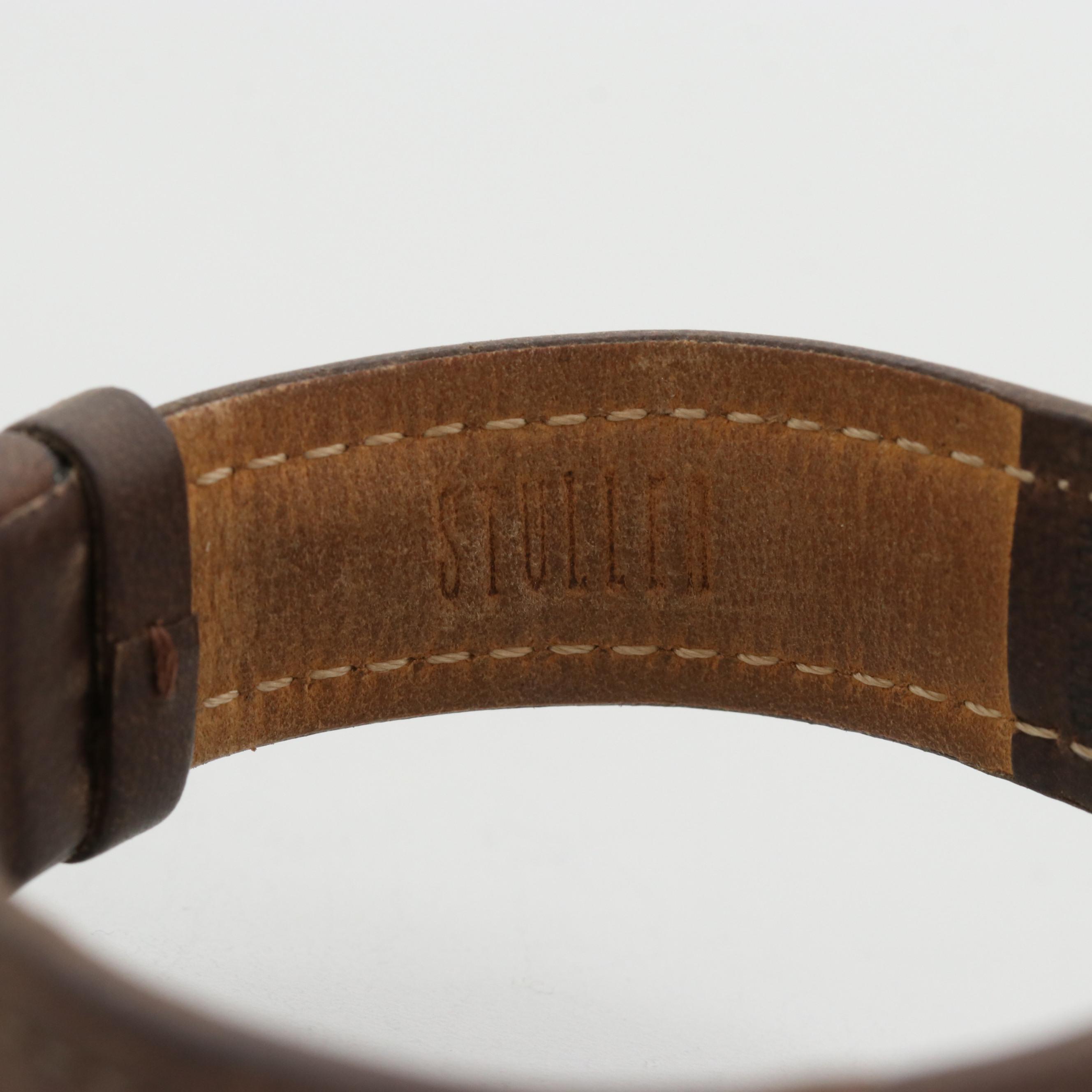 Vintage Breitling Cadette Gold Tone Stem Wind Chronograph Watch, Circa 1950