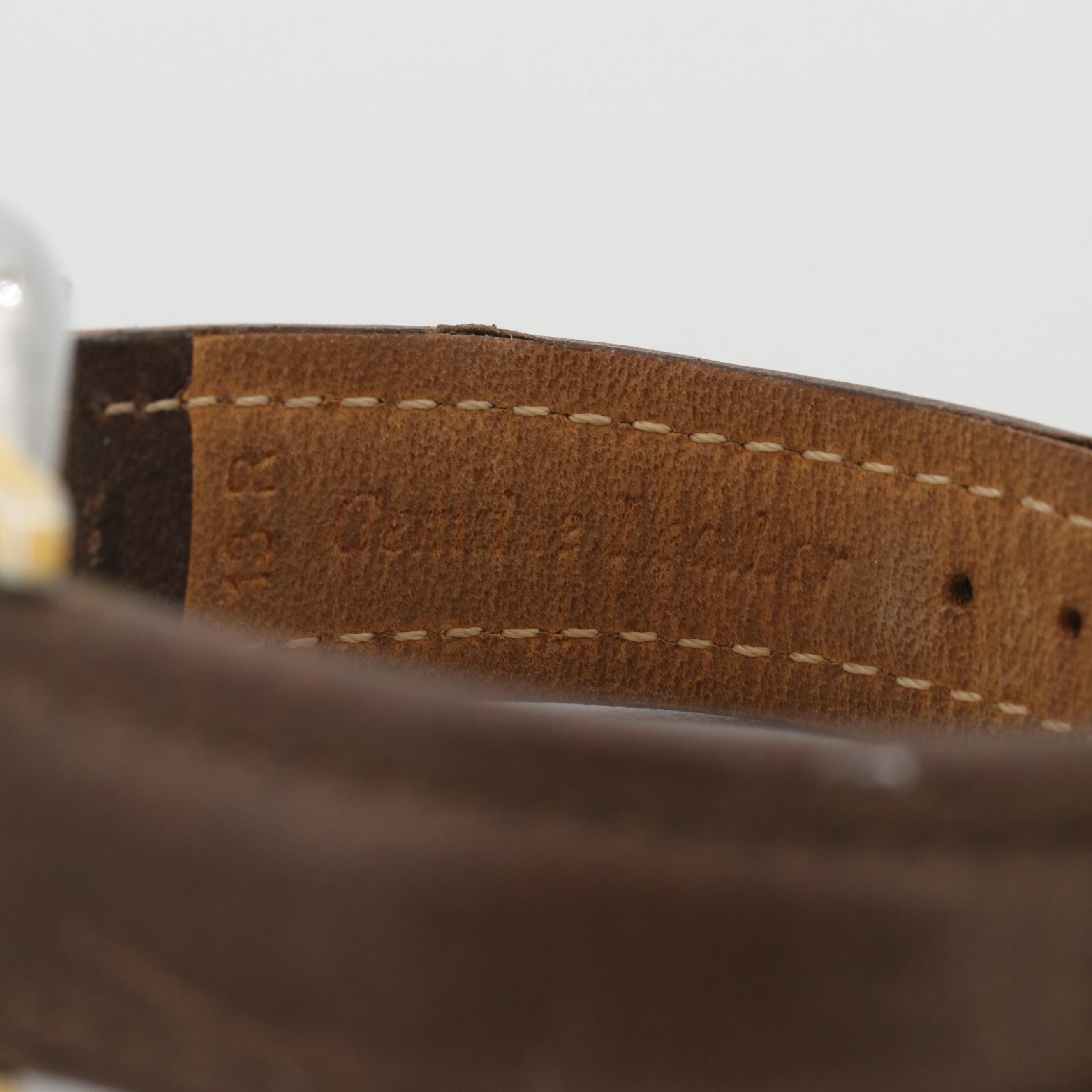 Vintage Breitling Cadette Gold Tone Stem Wind Chronograph Watch, Circa 1950