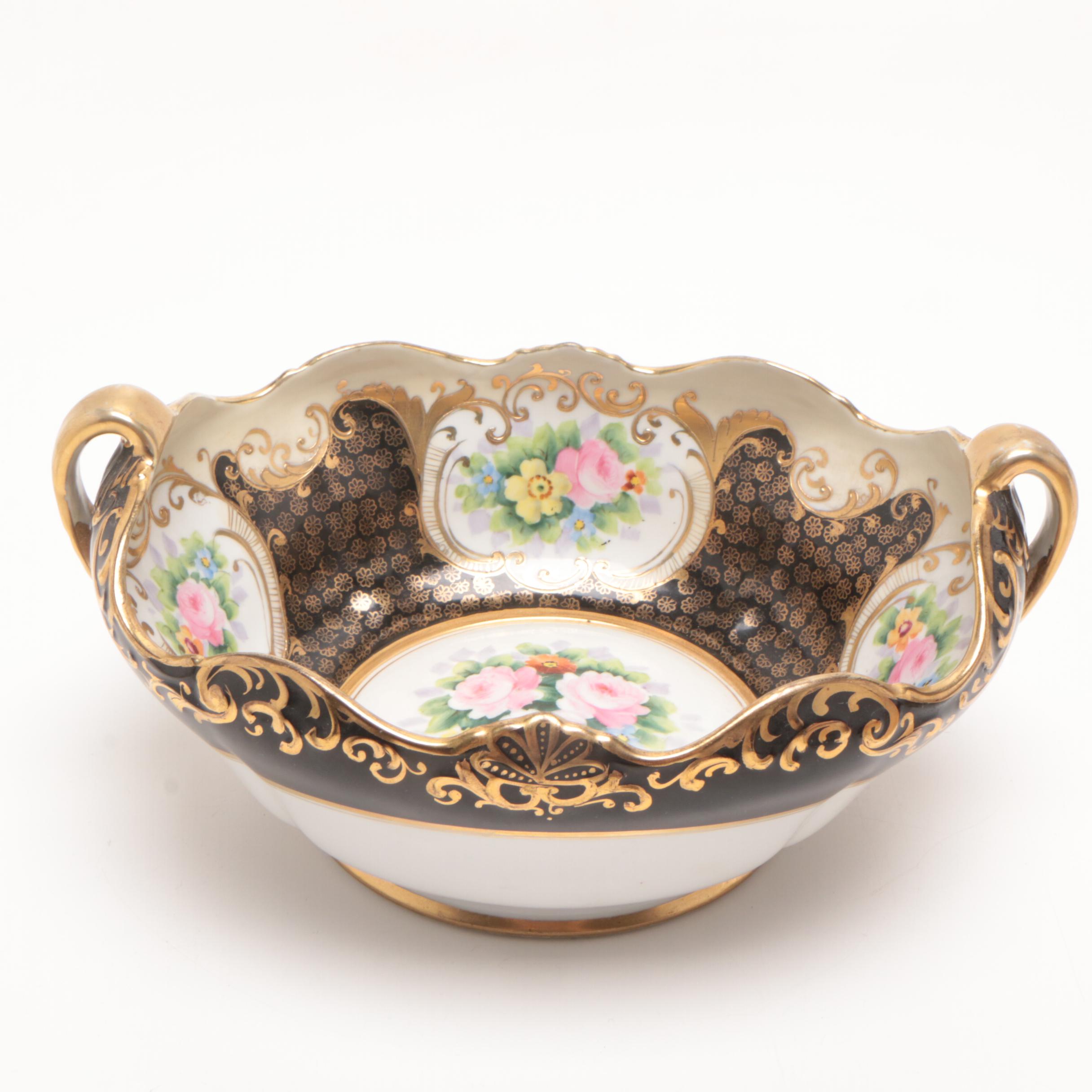 Noritake Hand-Painted Porcelain Candy and Nut Dishes, 1911-1921