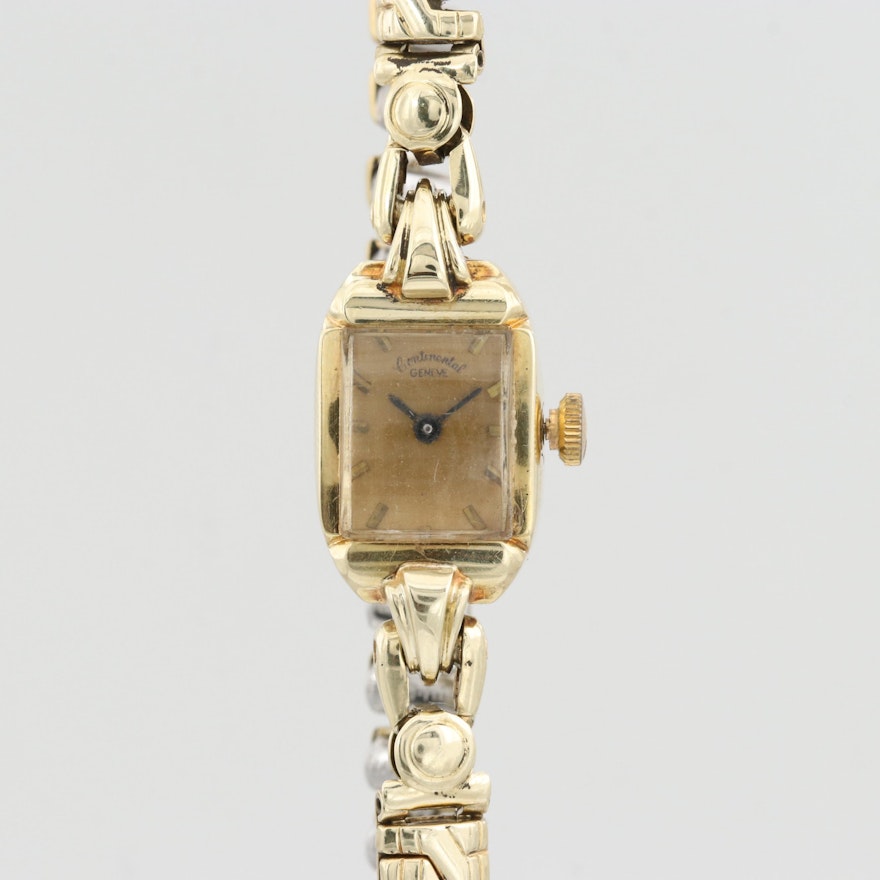 Continental 14K Yellow Gold Wristwatch