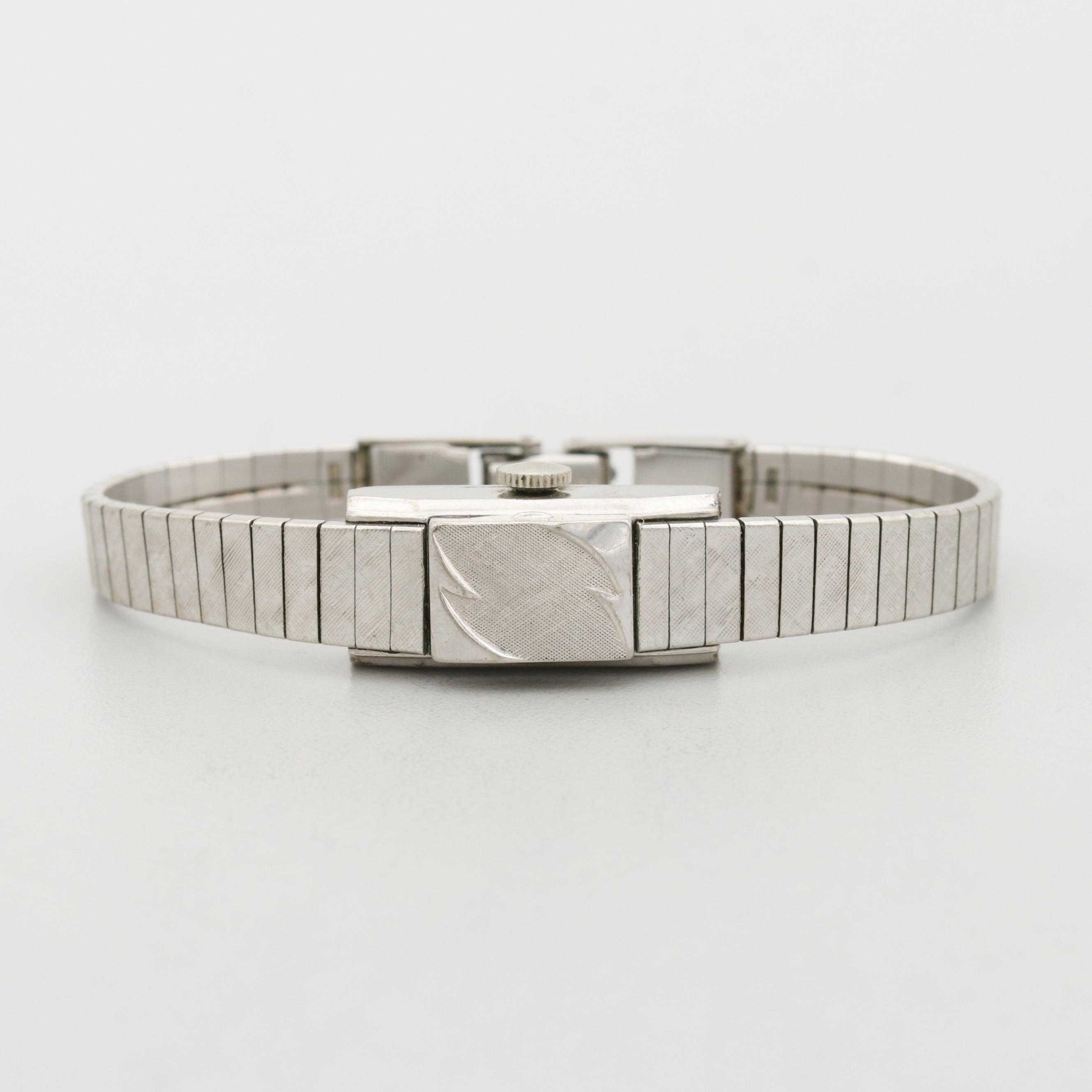 Vintage Marc Nicolet Secret Dial Rolled Gold Fill and Plate Stem Wind Watch