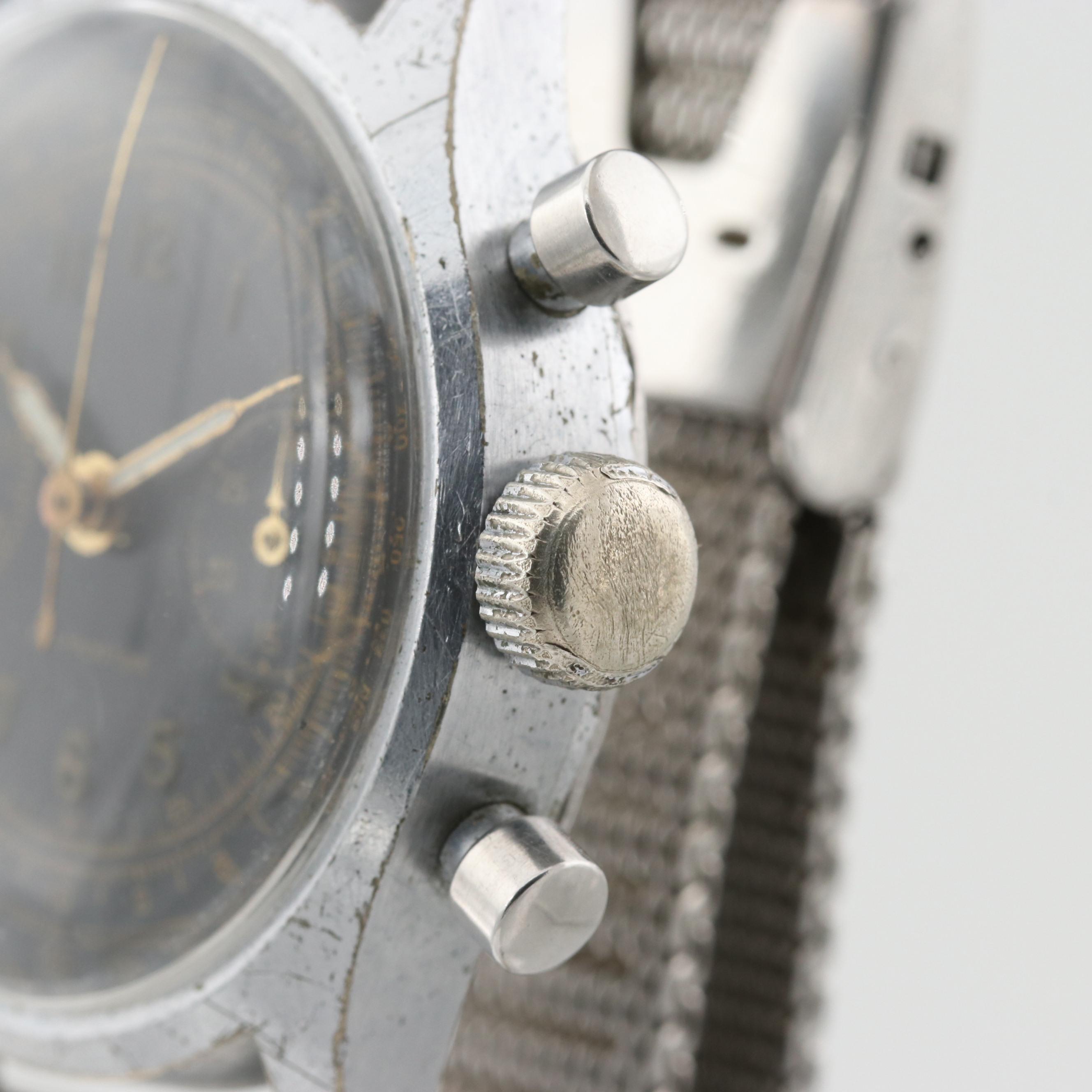 Vintage Swiss Made Stem Wind Chronograph Watch