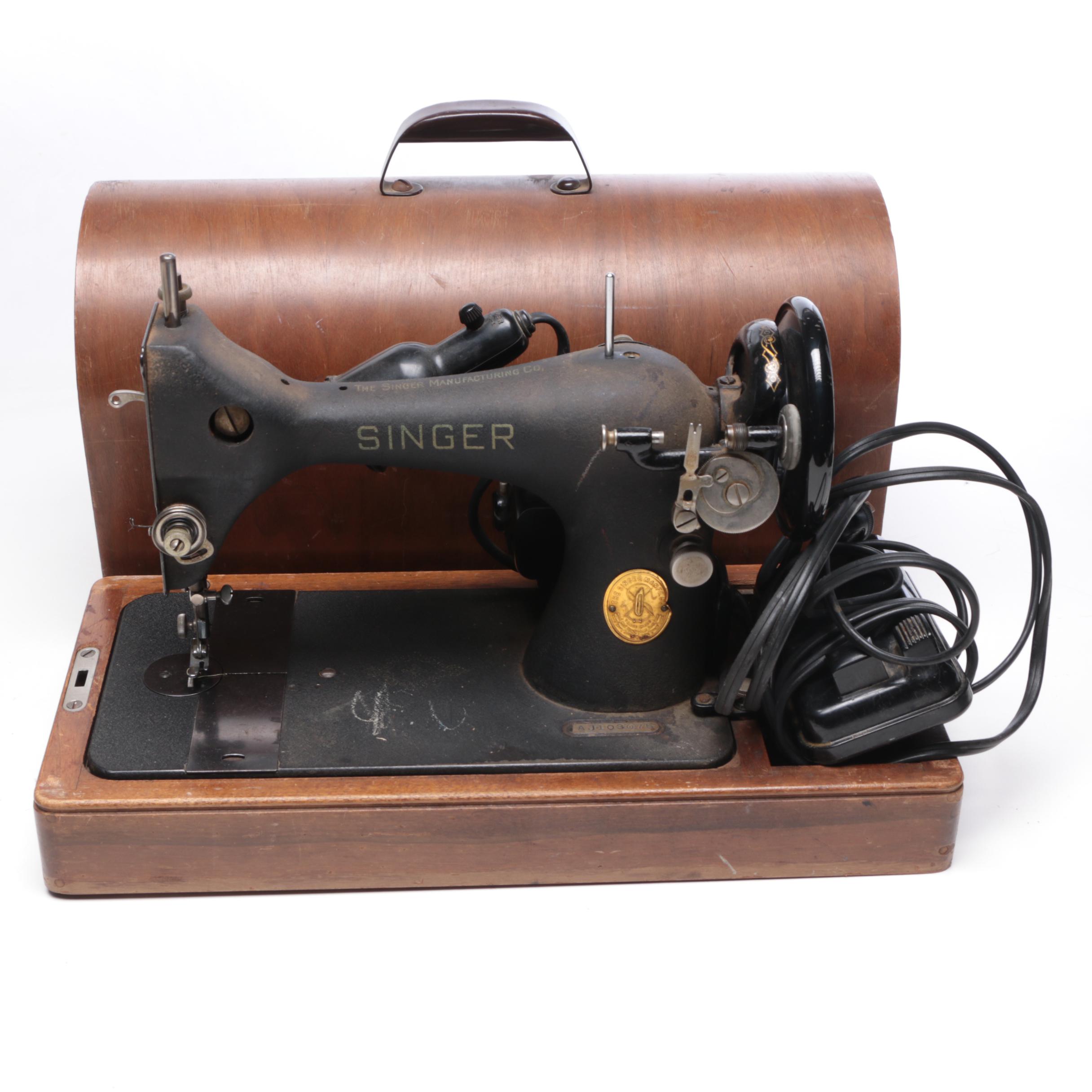 Singer Bentwood Sewing Machine, Keuffel & Esser Hand Site Level