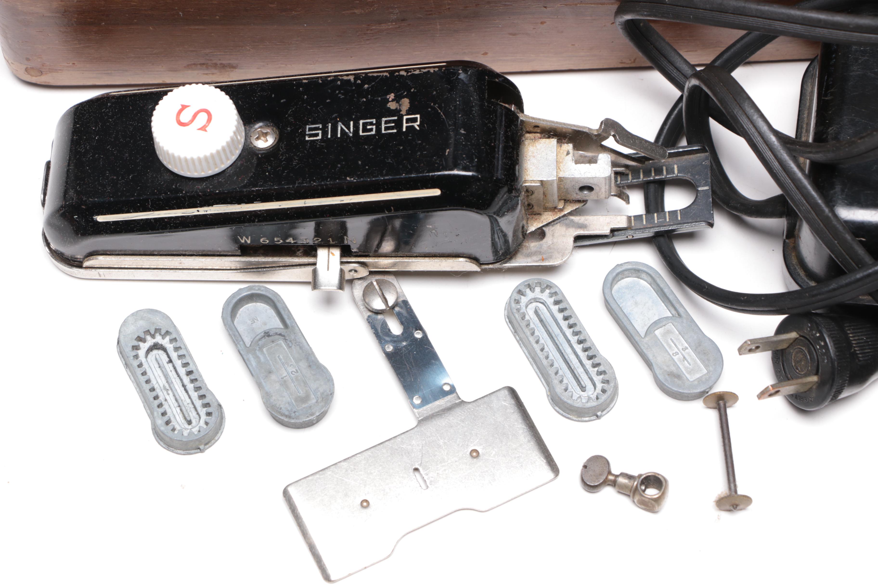 Singer Bentwood Sewing Machine, Keuffel & Esser Hand Site Level