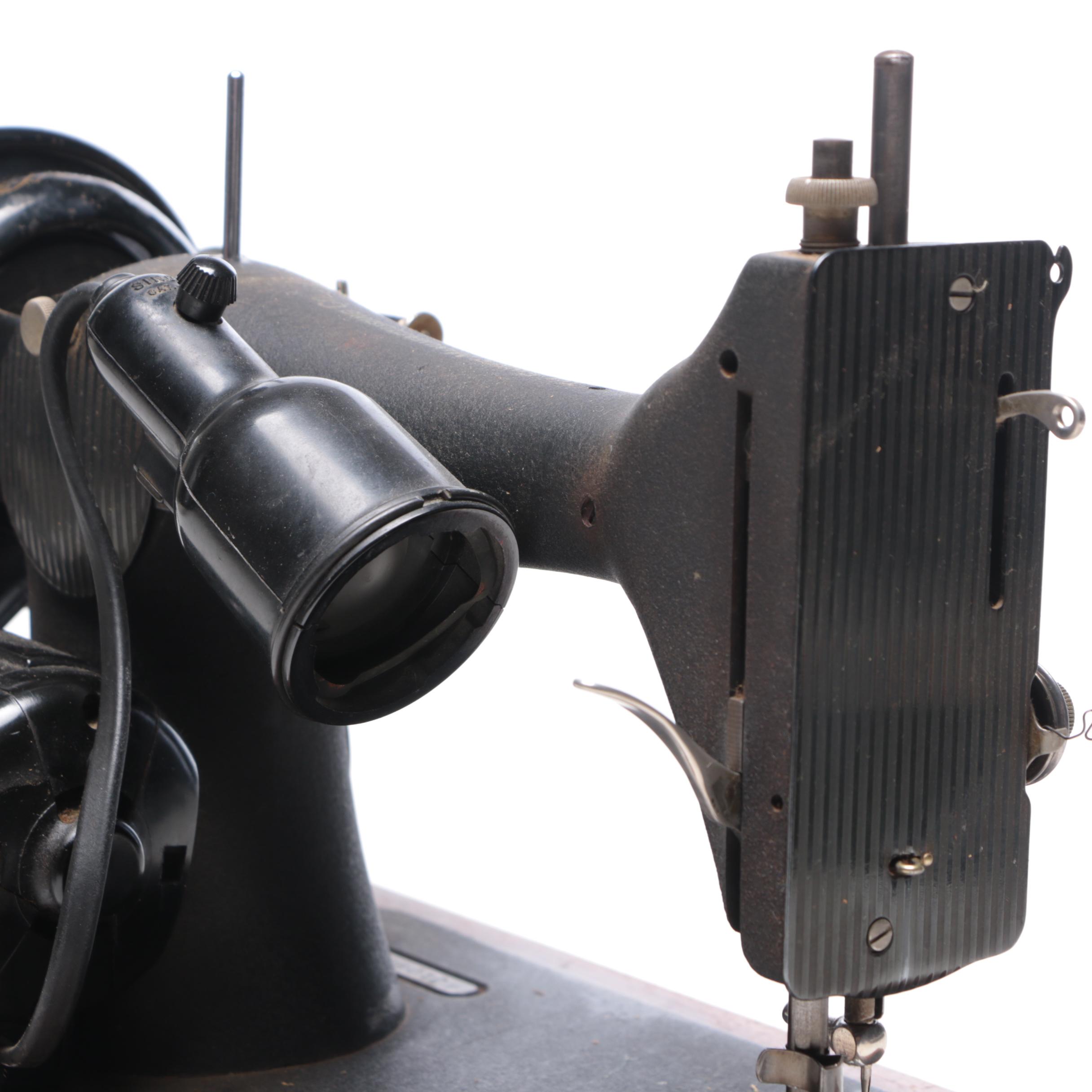 Singer Bentwood Sewing Machine, Keuffel & Esser Hand Site Level