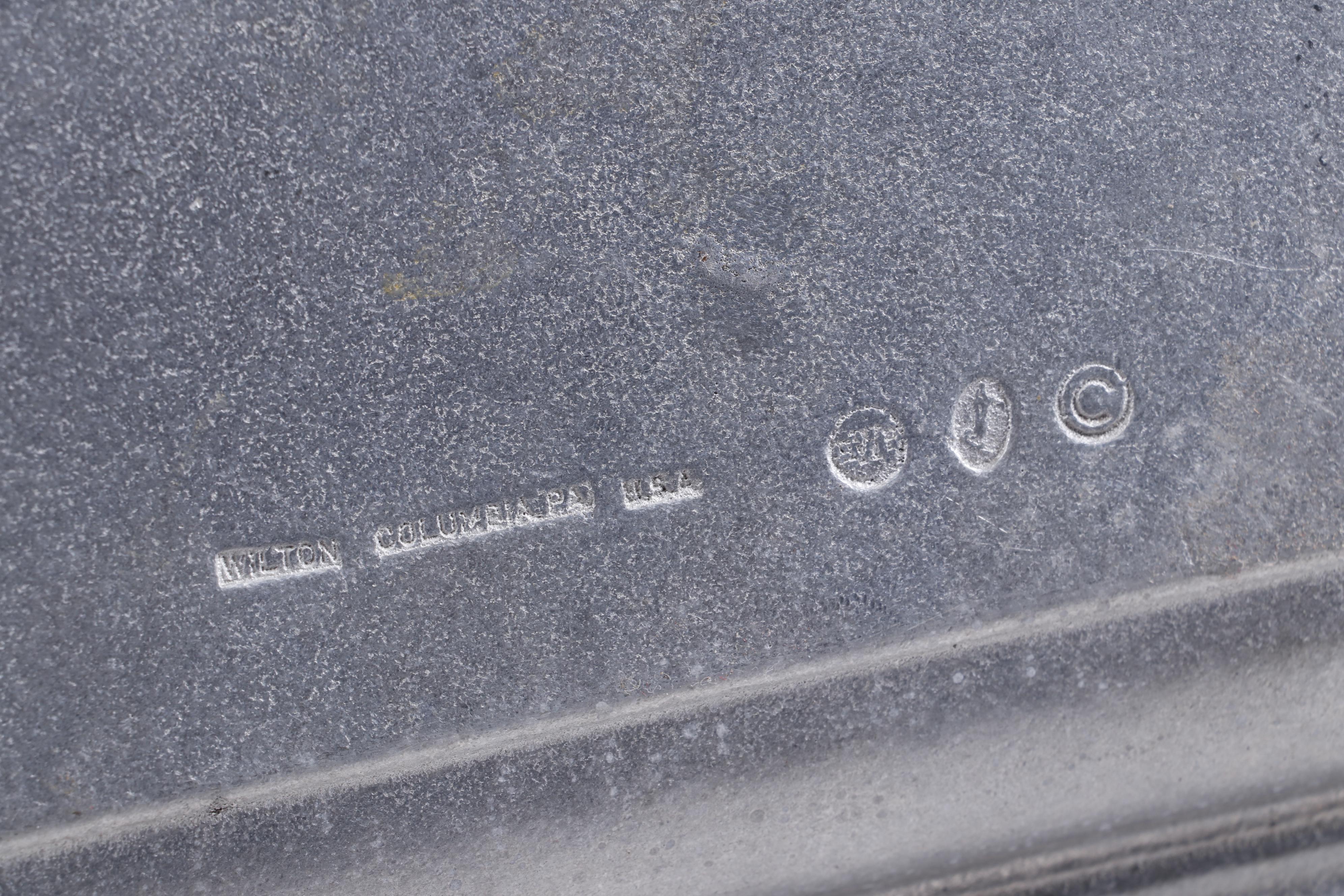 Towle Pewter Tea Set with Wilton Columbia Service Tray