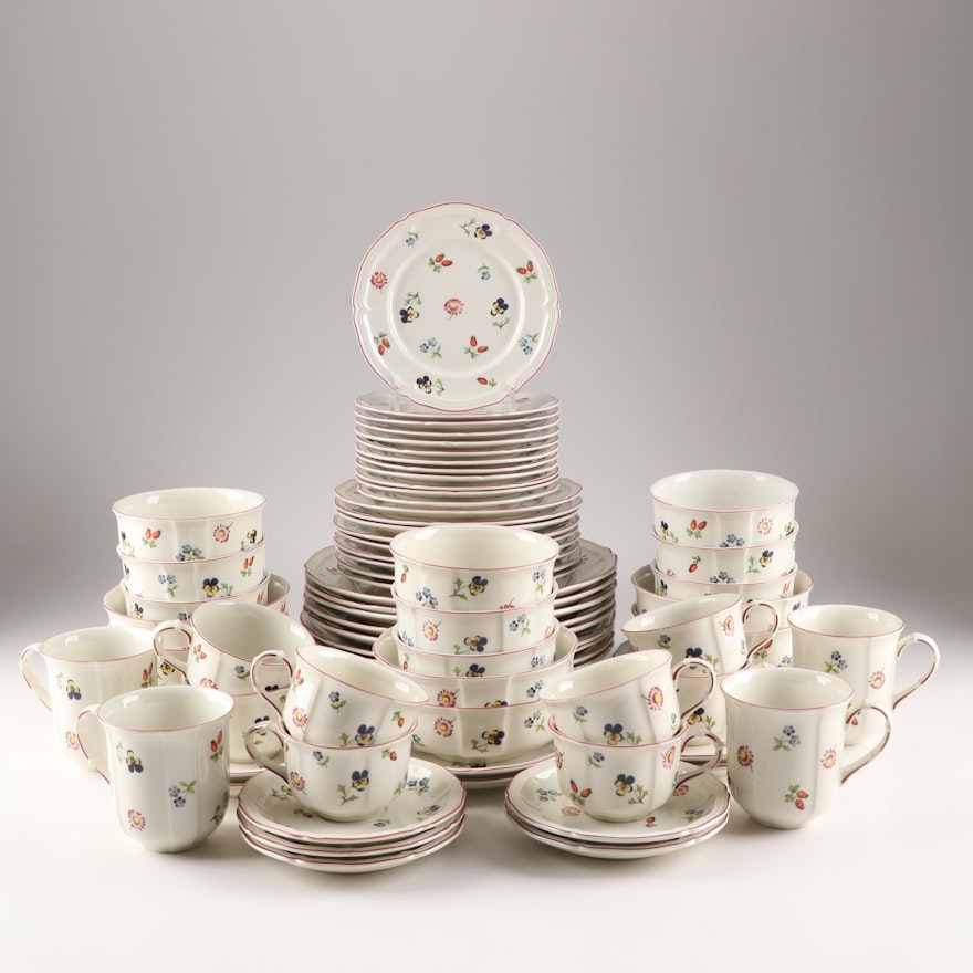 Villeroy & Boch Luxembourg "Petite Fleur"  Porcelain Dinnerware Grouping