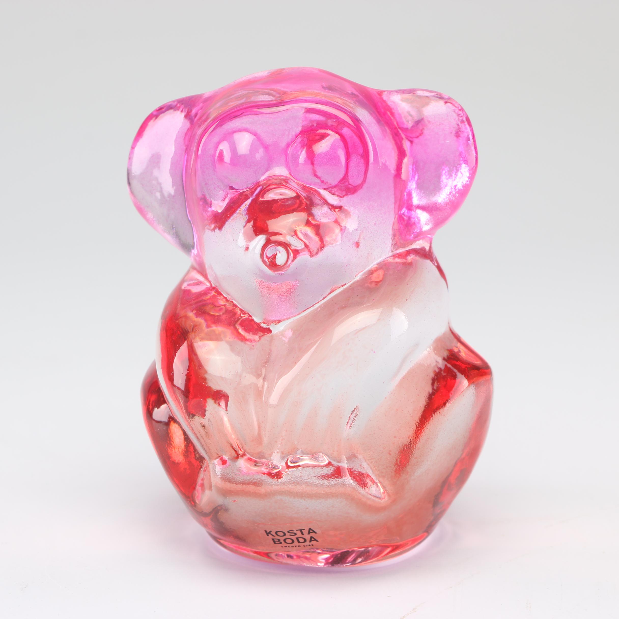 "Coco the Monkey" Kosta Boda Art Glass Figurine