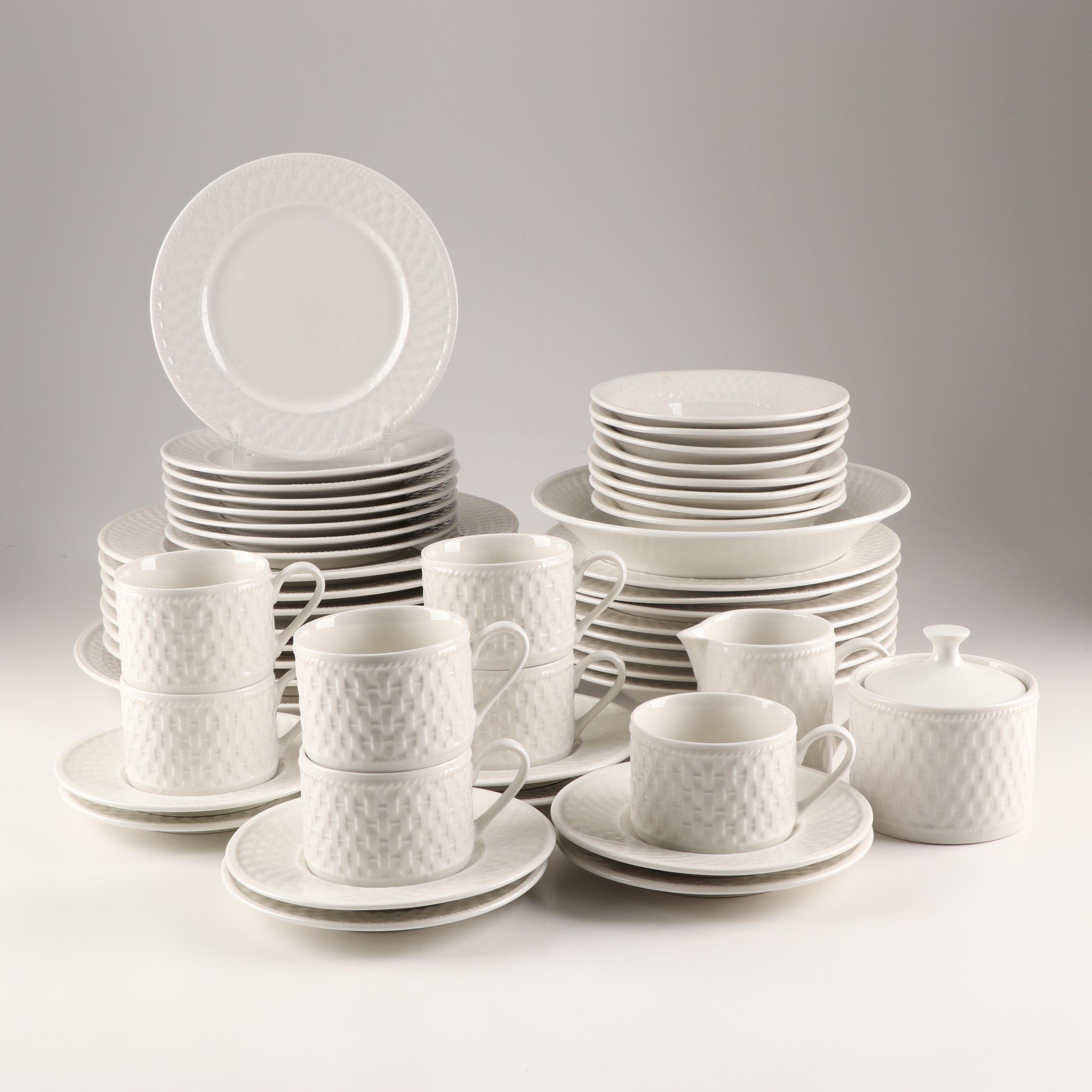 Oneida "Basketweave" Dinnerware Service