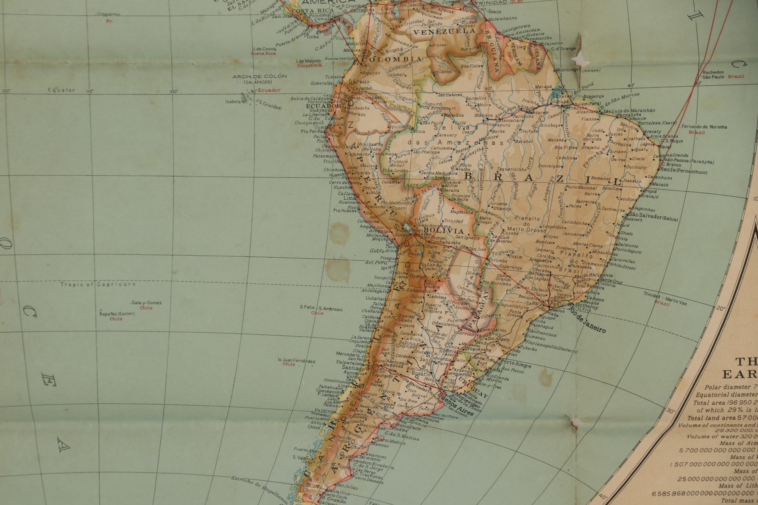 National Geographic 1935 "The World" Map