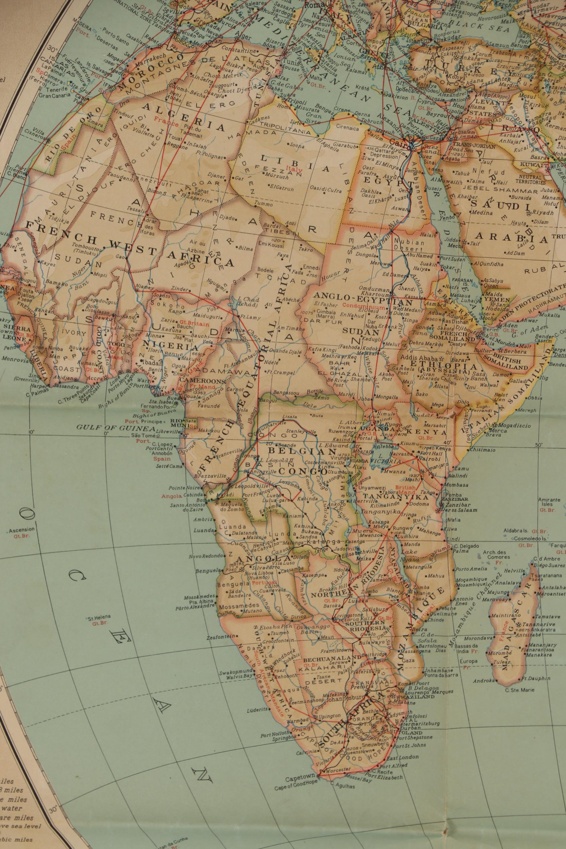 National Geographic 1935 "The World" Map