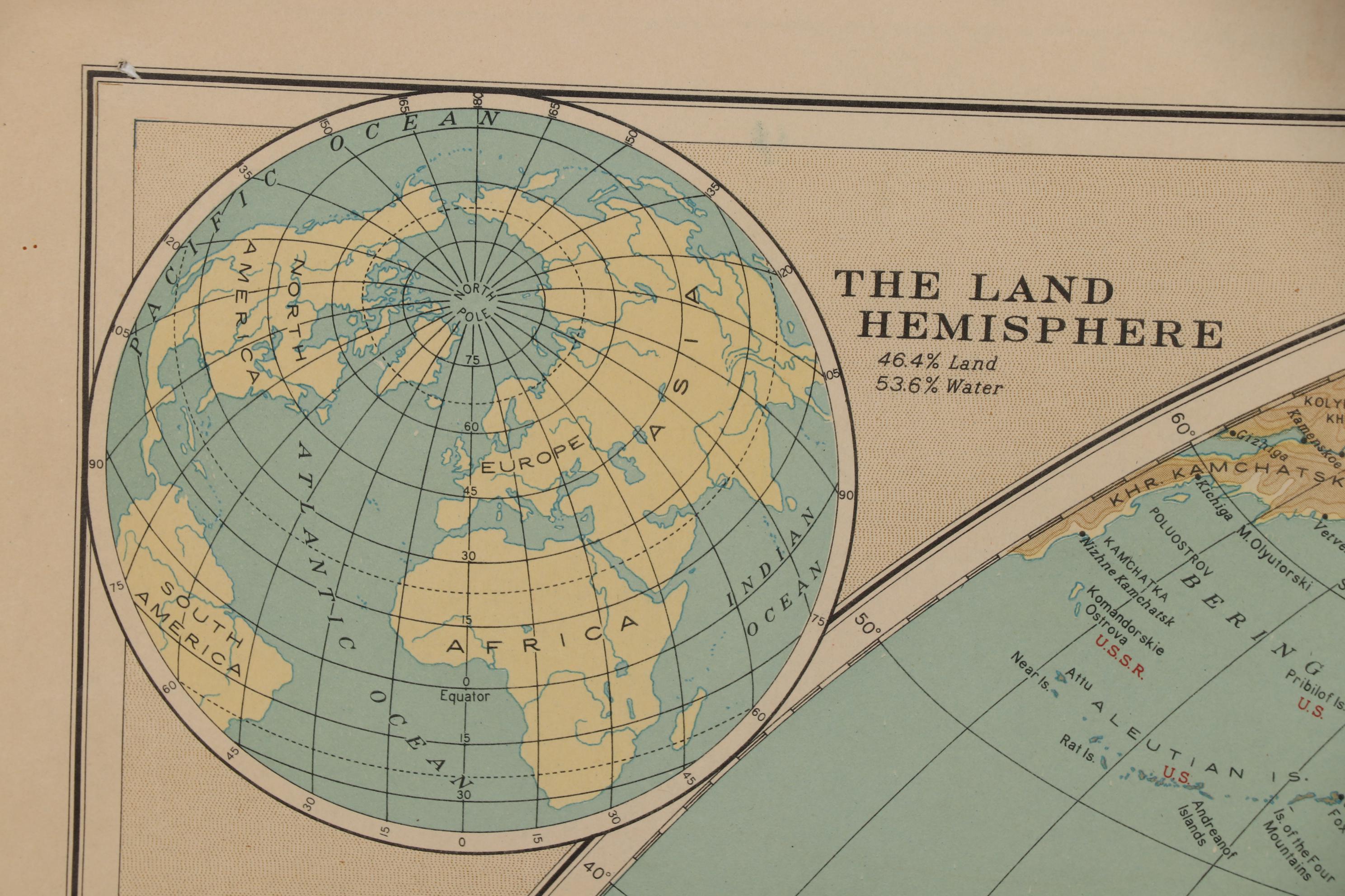 National Geographic 1935 "The World" Map