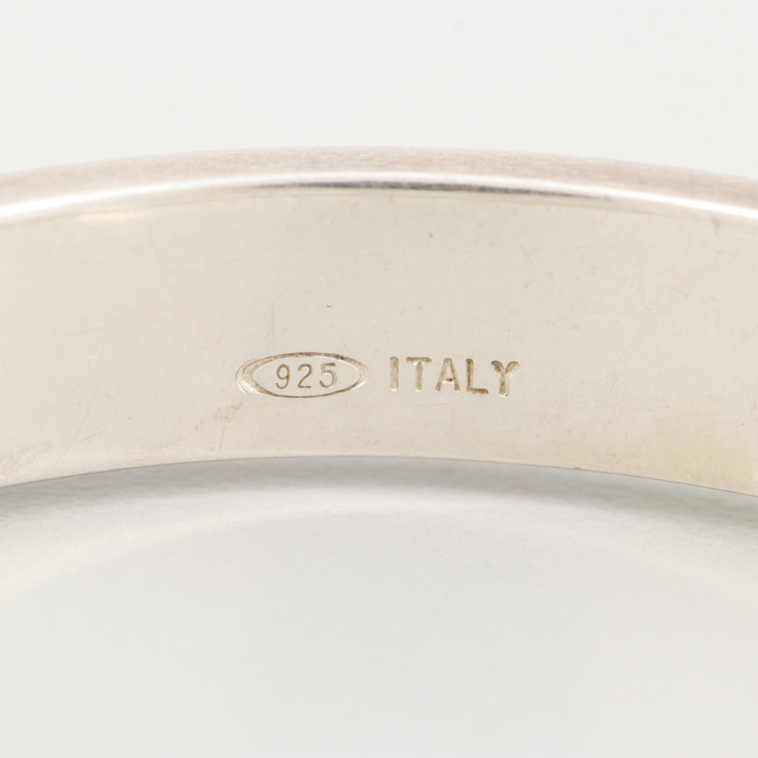 Tiffany & Co. "Atlas" Collection Sterling Silver Cuff Bracelet with Pouch