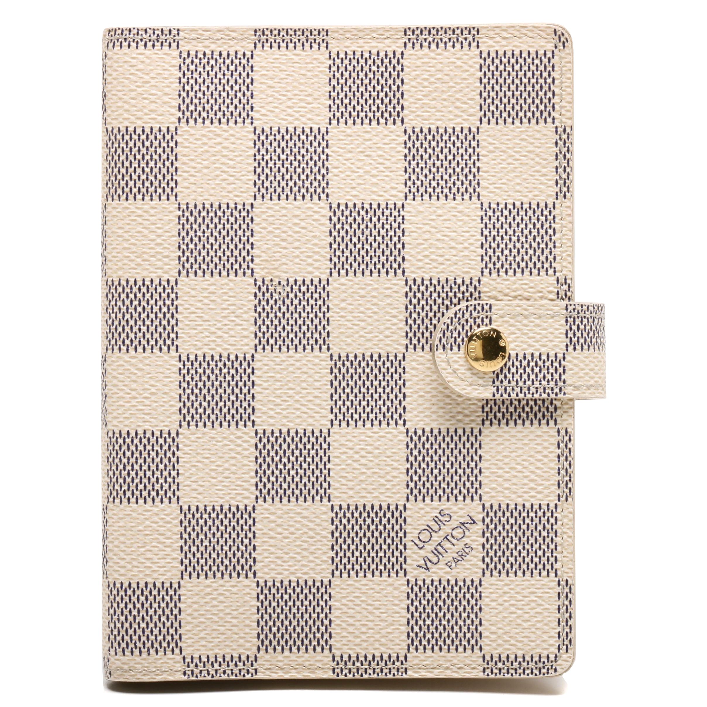 Louis Vuitton Damier Azur Canvas Agenda Cover