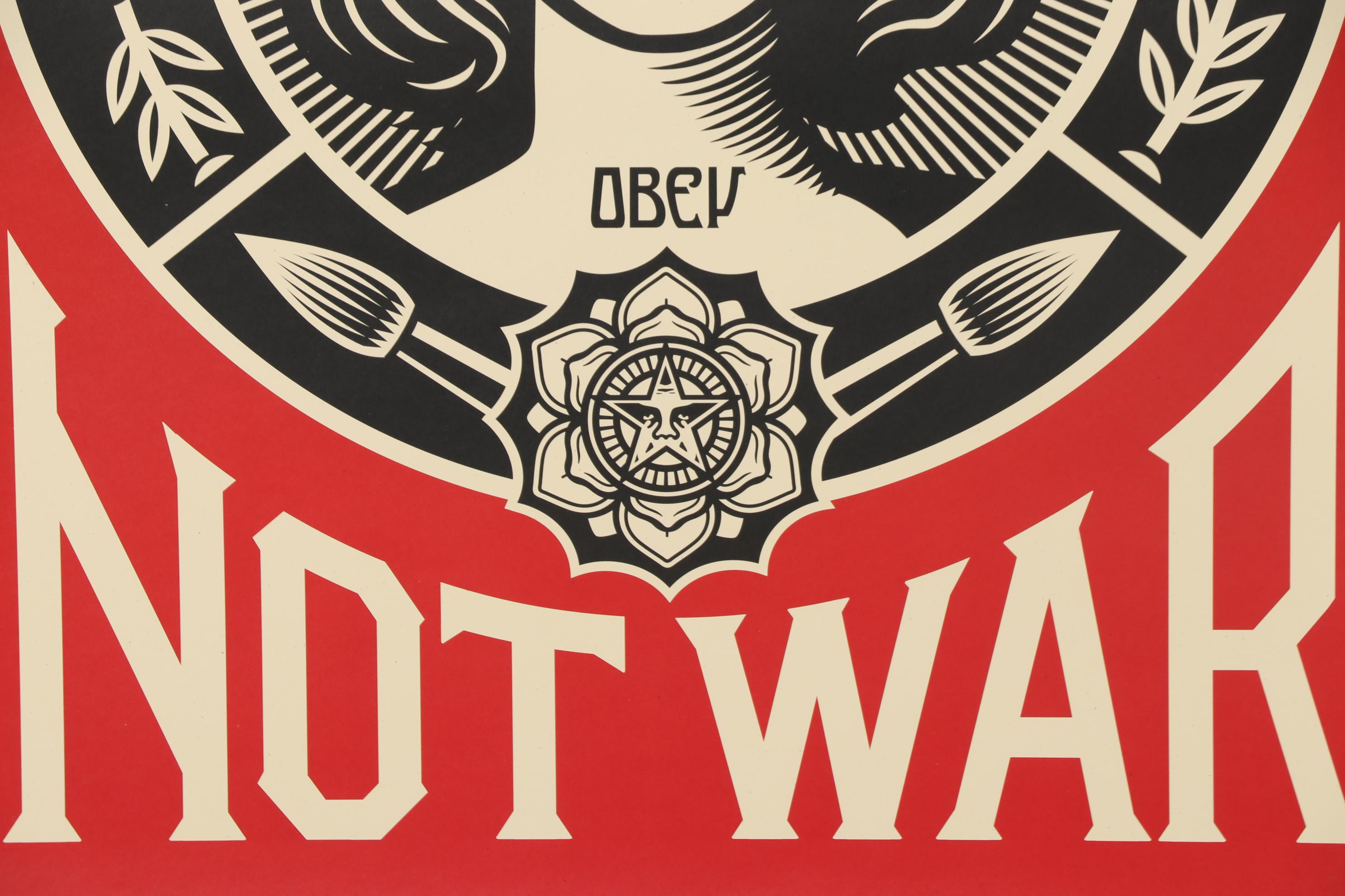 Shepard Fairey Offset Print "Make Art Not War"