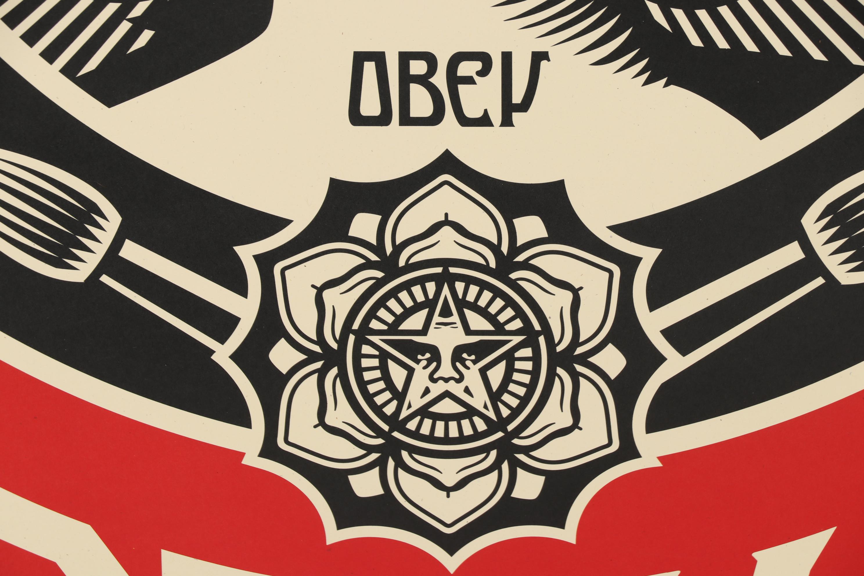 Shepard Fairey Offset Print "Make Art Not War"